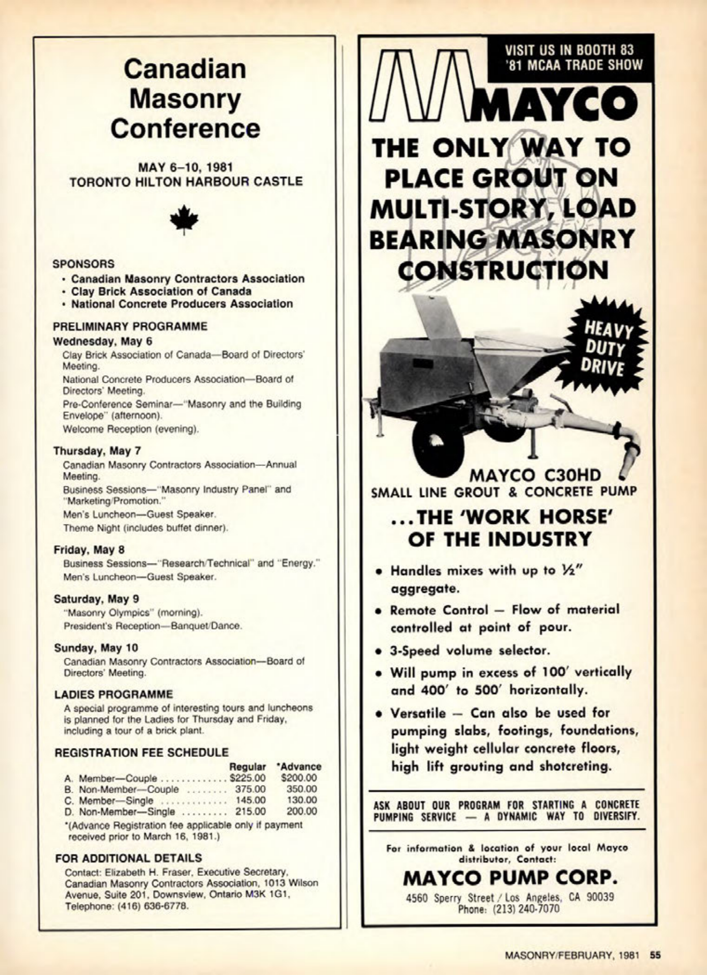 Masonry Magazine February 1981 Page. 55