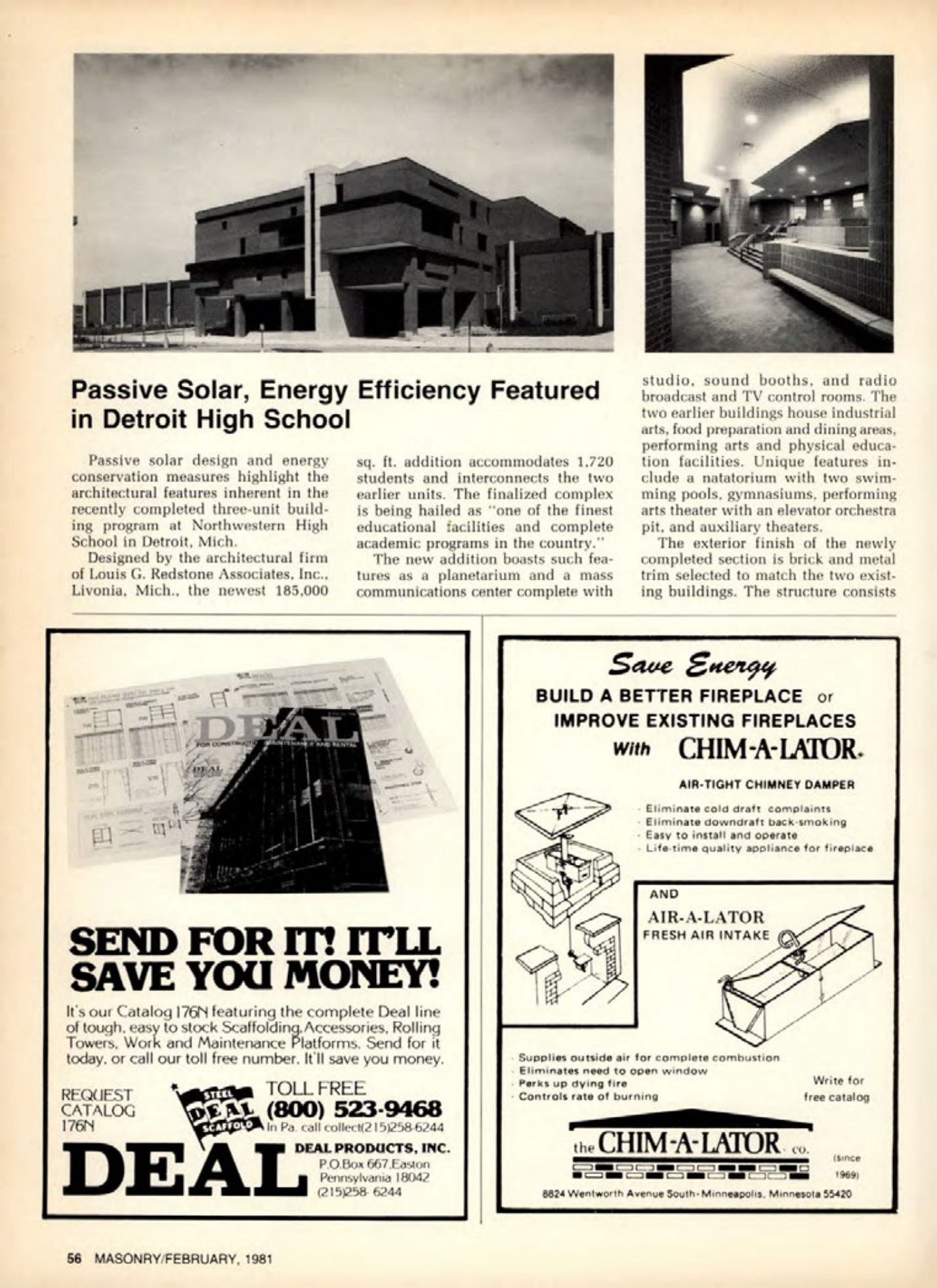 Masonry Magazine February 1981 Page. 56