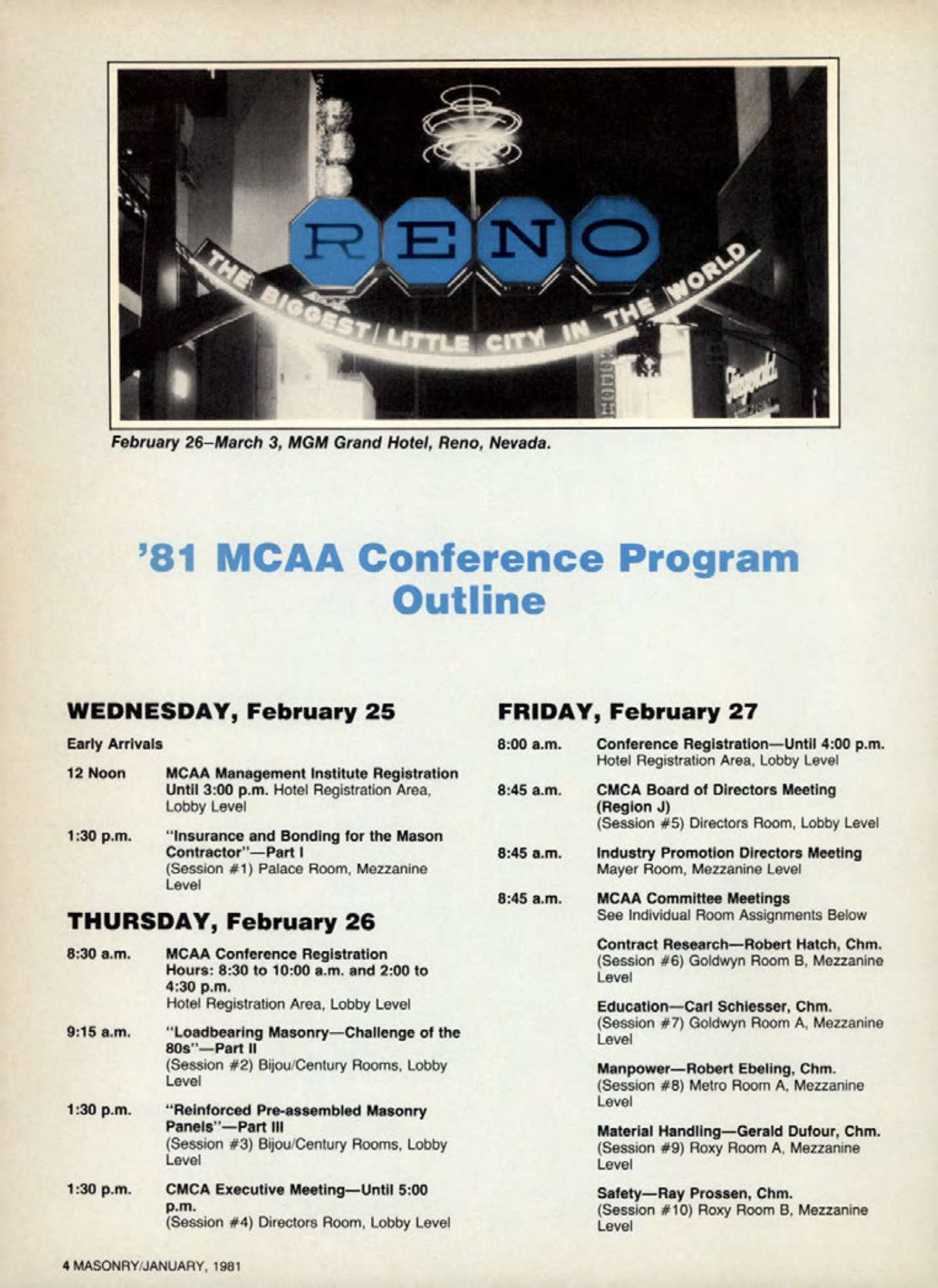 Masonry Magazine January 1981 Page. 4