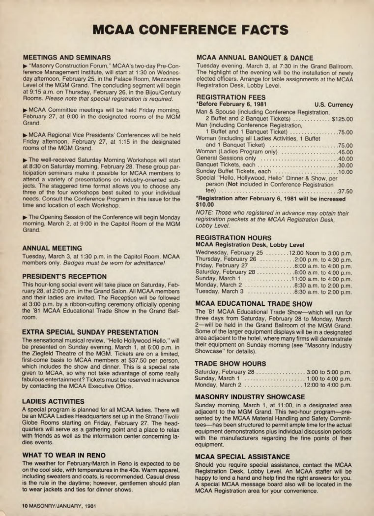 Masonry Magazine January 1981 Page. 10