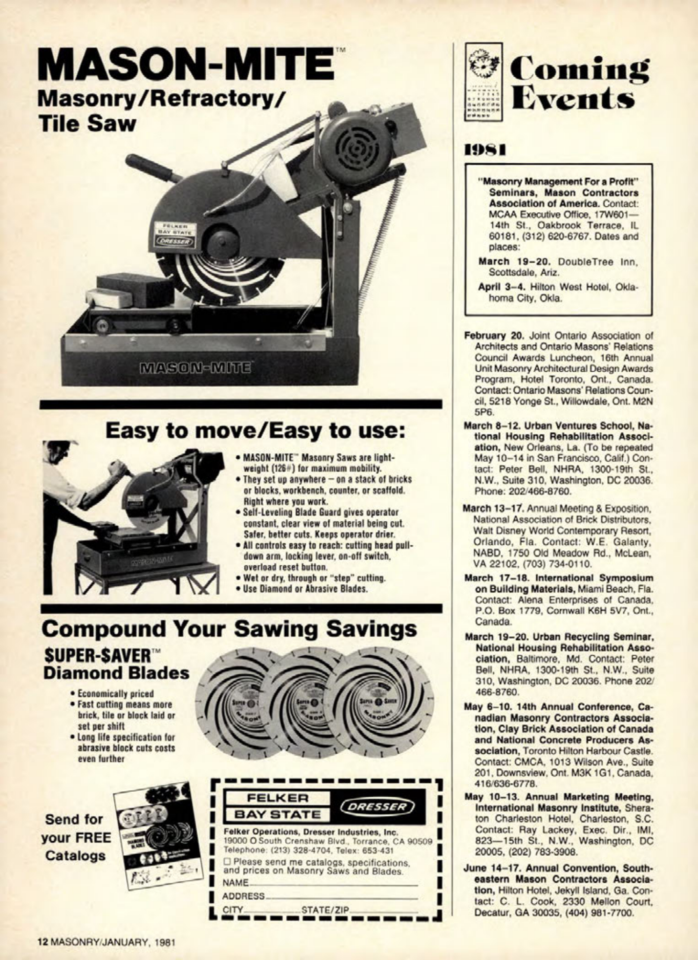 Masonry Magazine January 1981 Page. 12