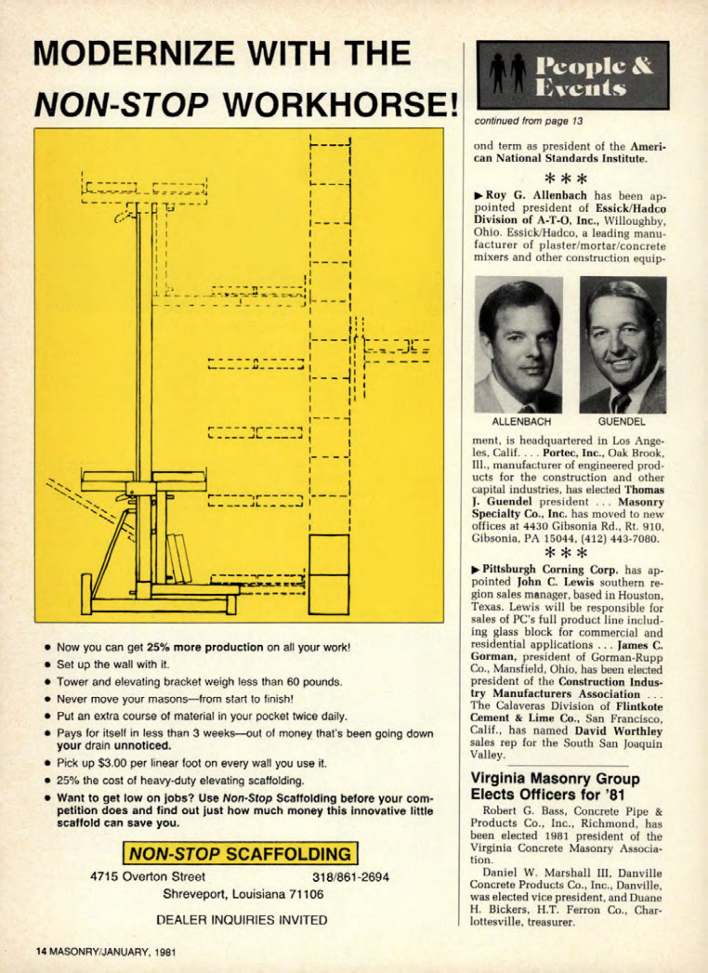 Masonry Magazine January 1981 Page.14