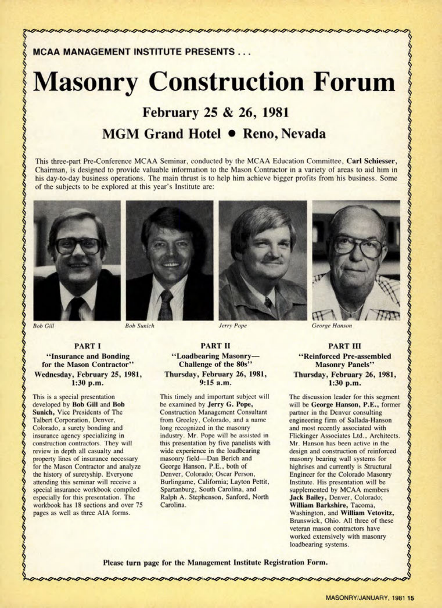 Masonry Magazine January 1981 Page.15