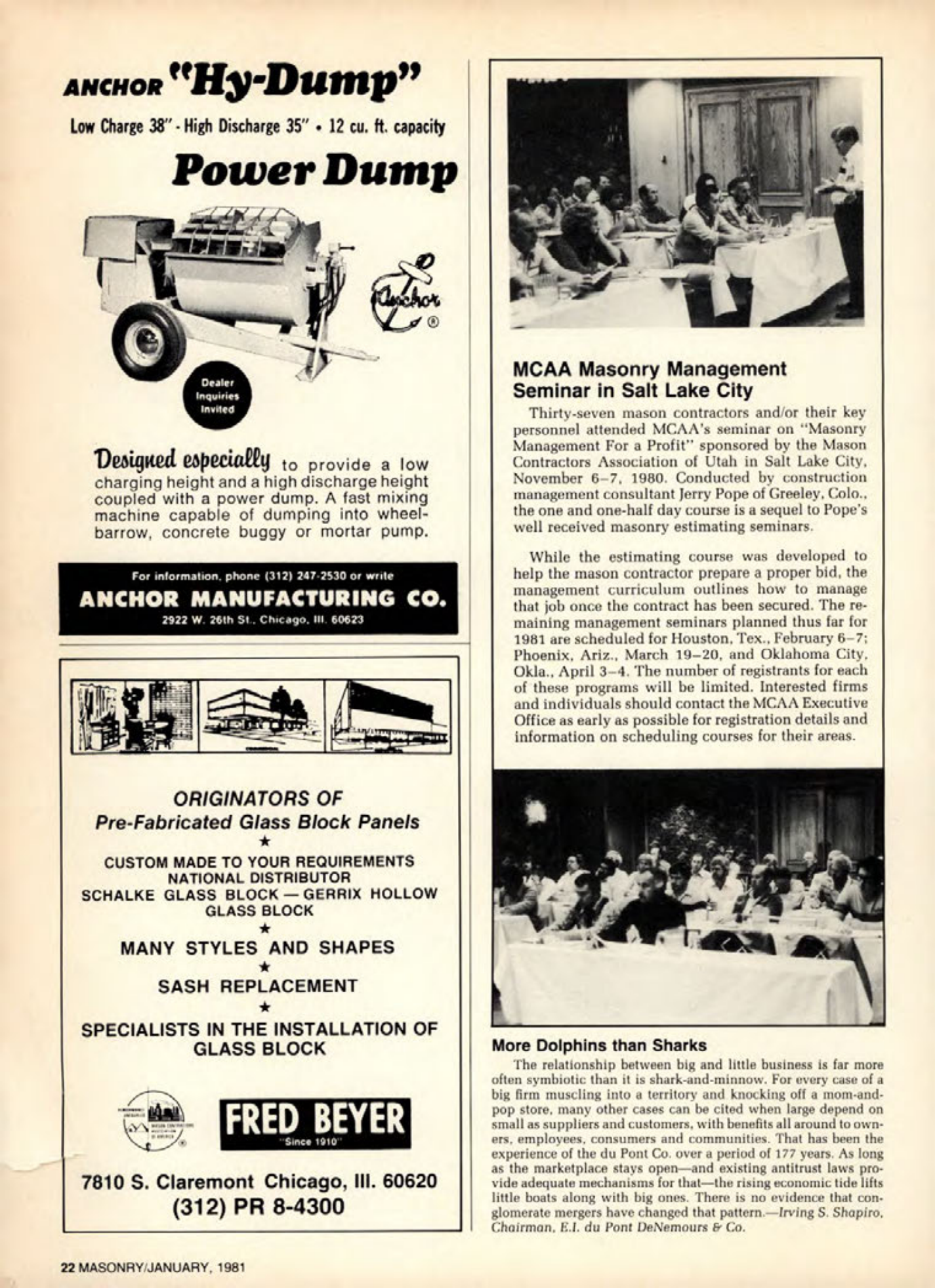 Masonry Magazine January 1981 Page.22