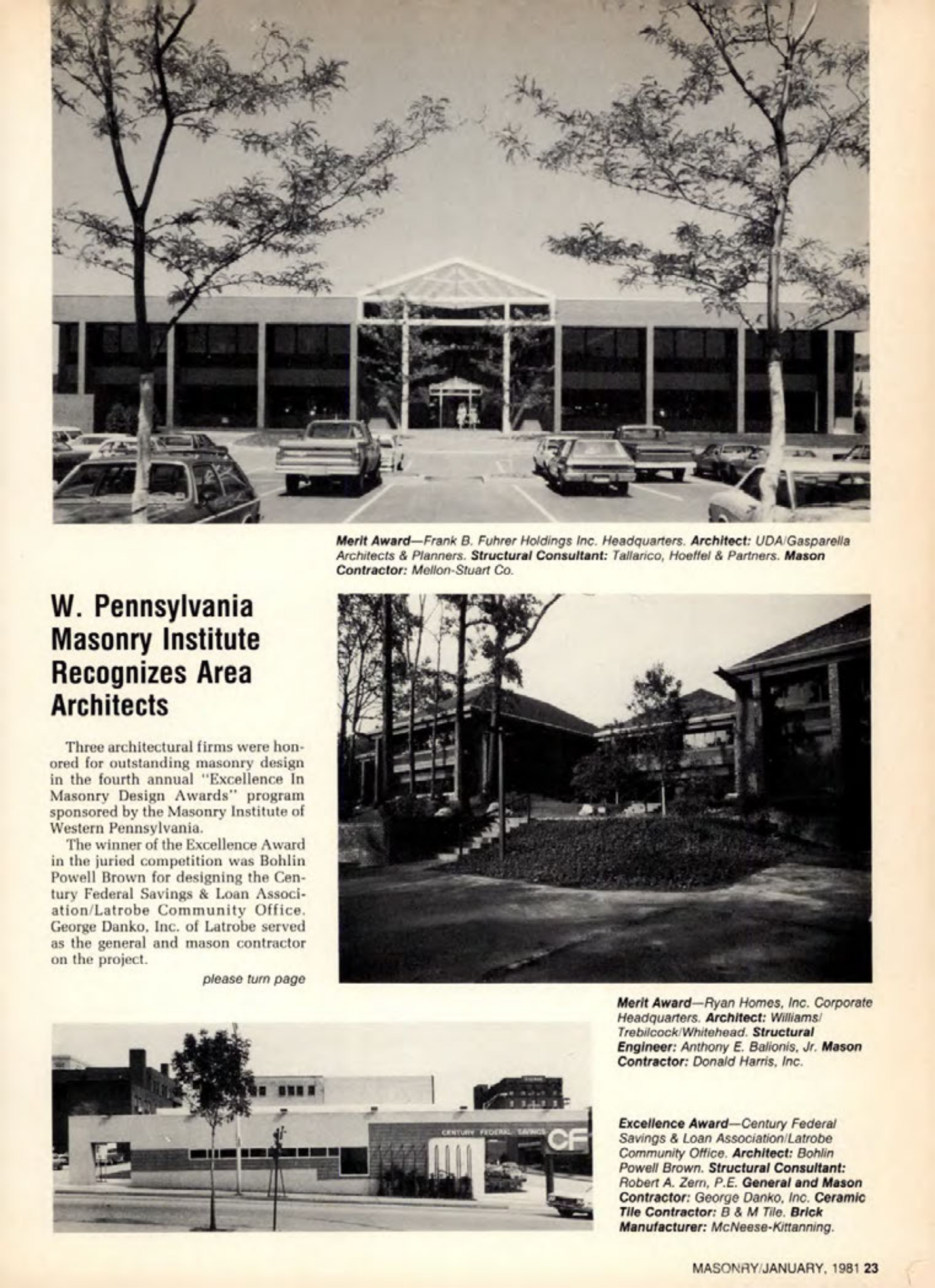 Masonry Magazine January 1981 Page.23