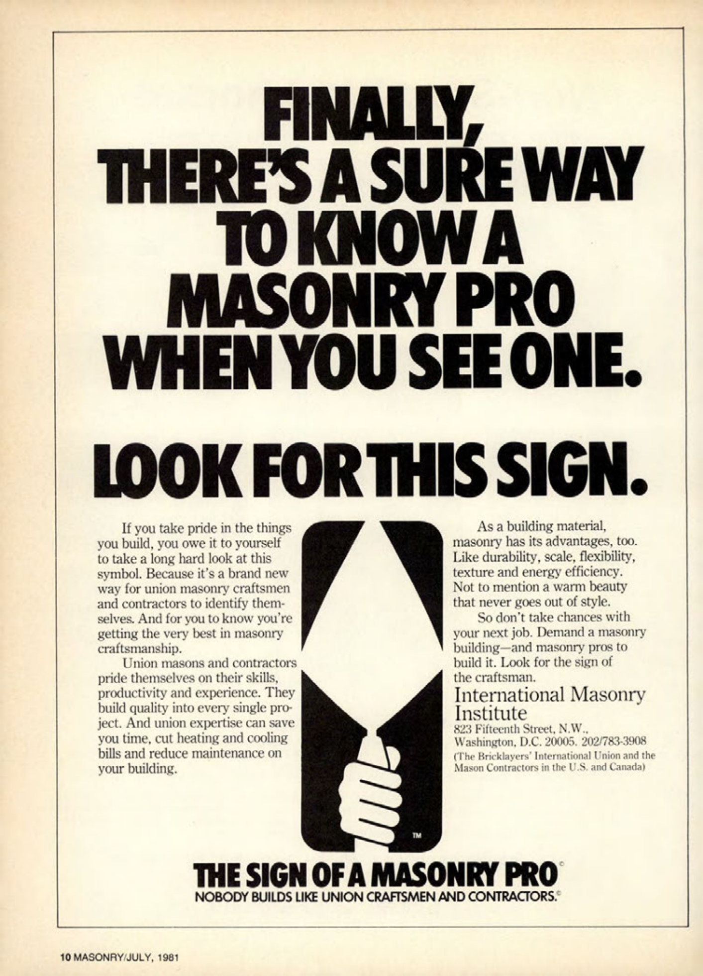 Masonry Magazine July 1981 Page. 10