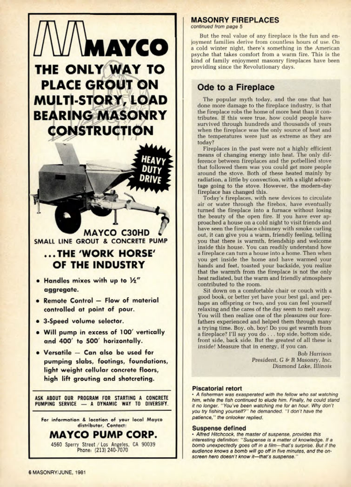 Masonry Magazine June 1981 Page. 6
