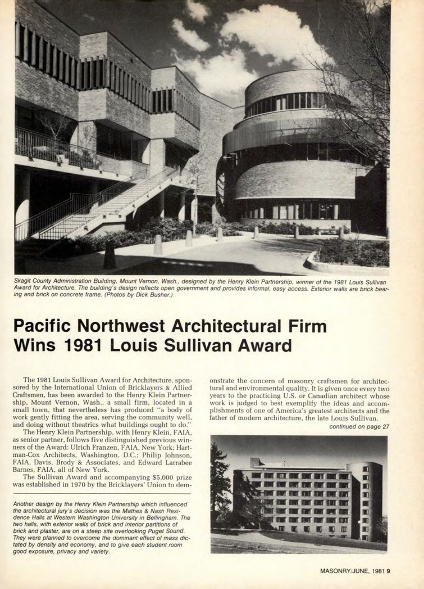Masonry Magazine June 1981 Page. 9