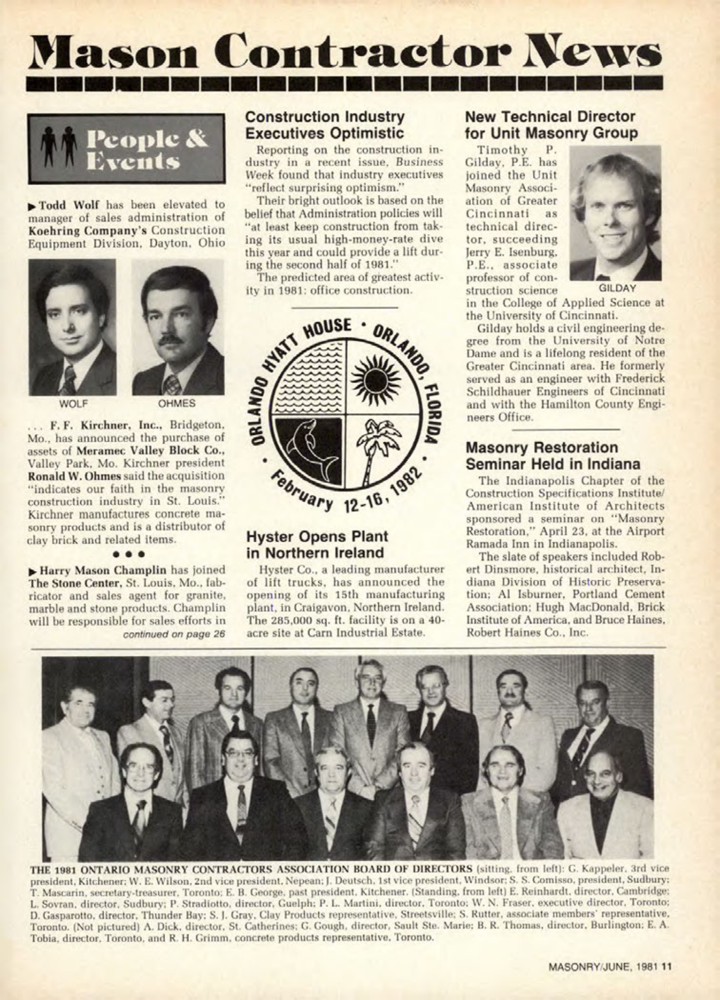 Masonry Magazine June 1981 Page. 11
