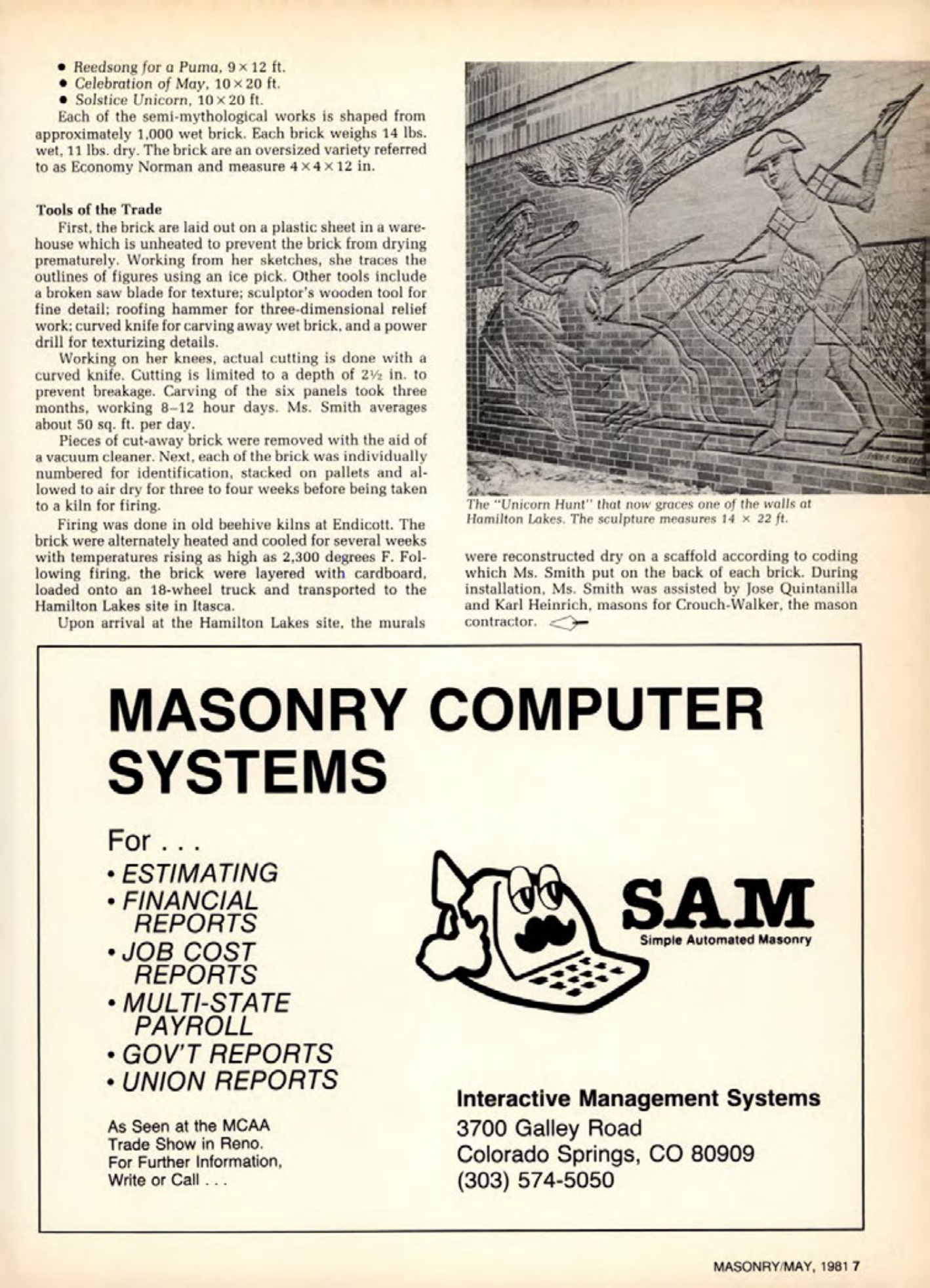 Masonry Magazine May 1981 Page. 7