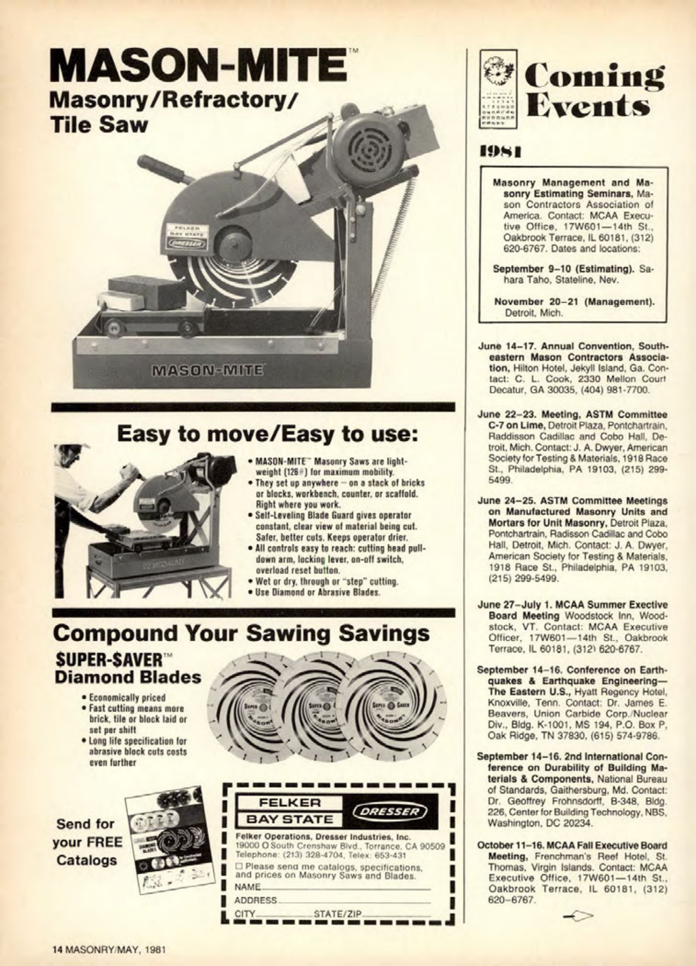 Masonry Magazine May 1981 Page. 14