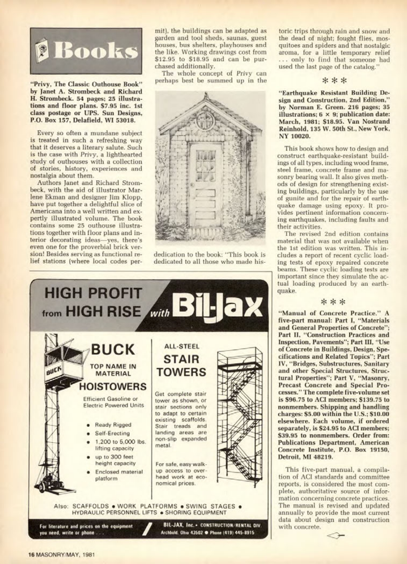 Masonry Magazine May 1981 Page. 16
