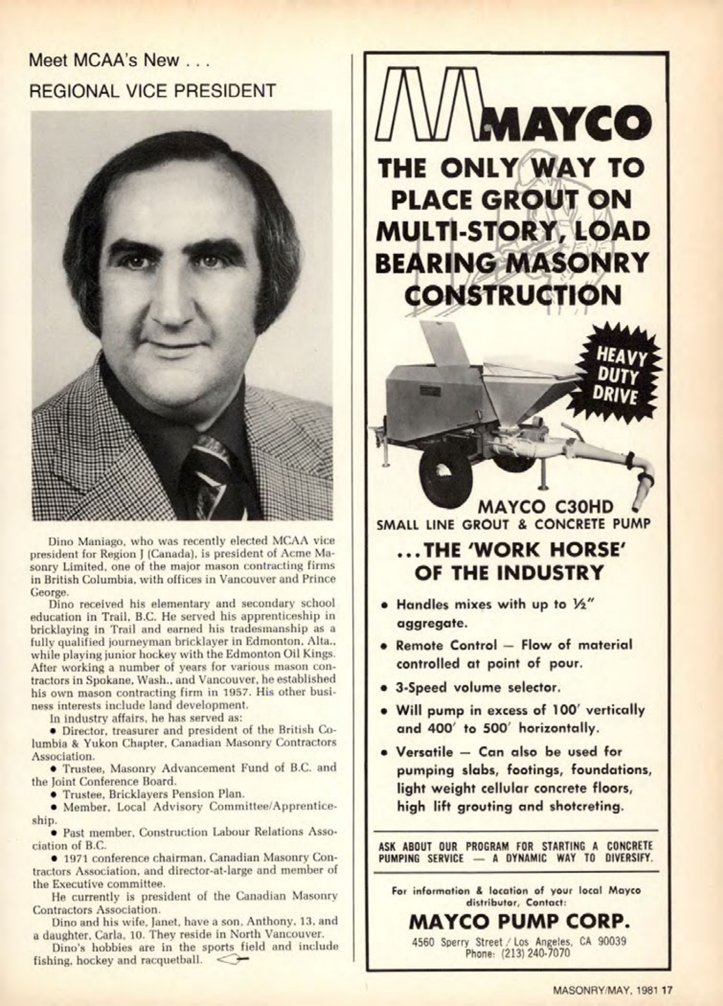 Masonry Magazine May 1981 Page. 17