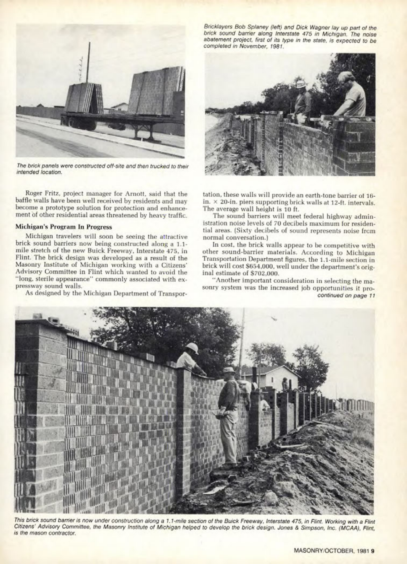 Masonry Magazine October 1981 Page. 9