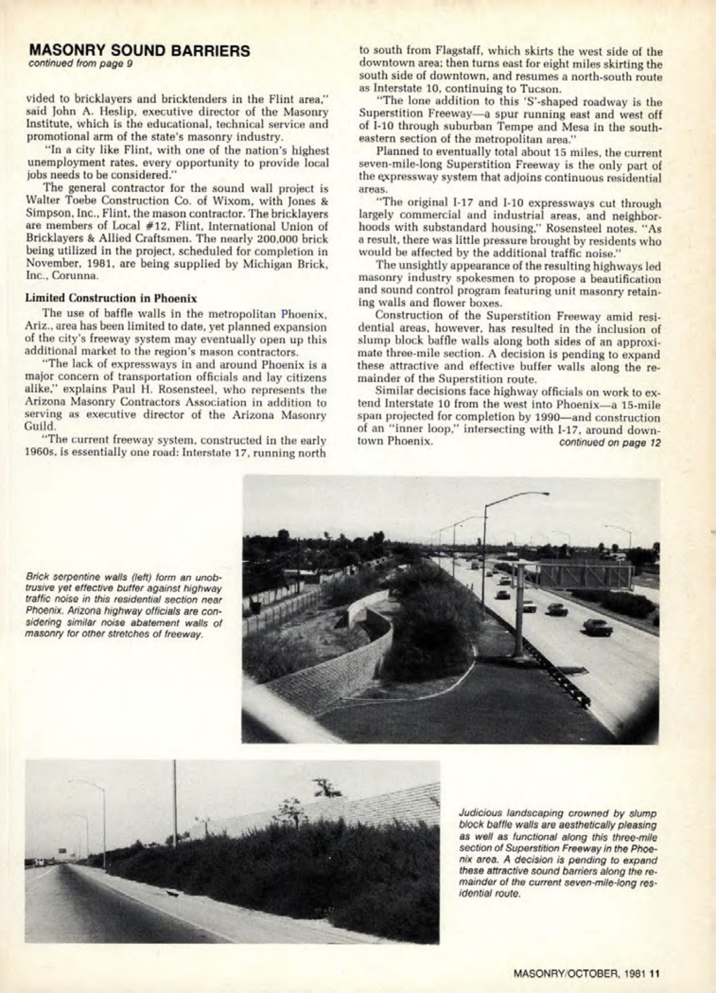 Masonry Magazine October 1981 Page. 11