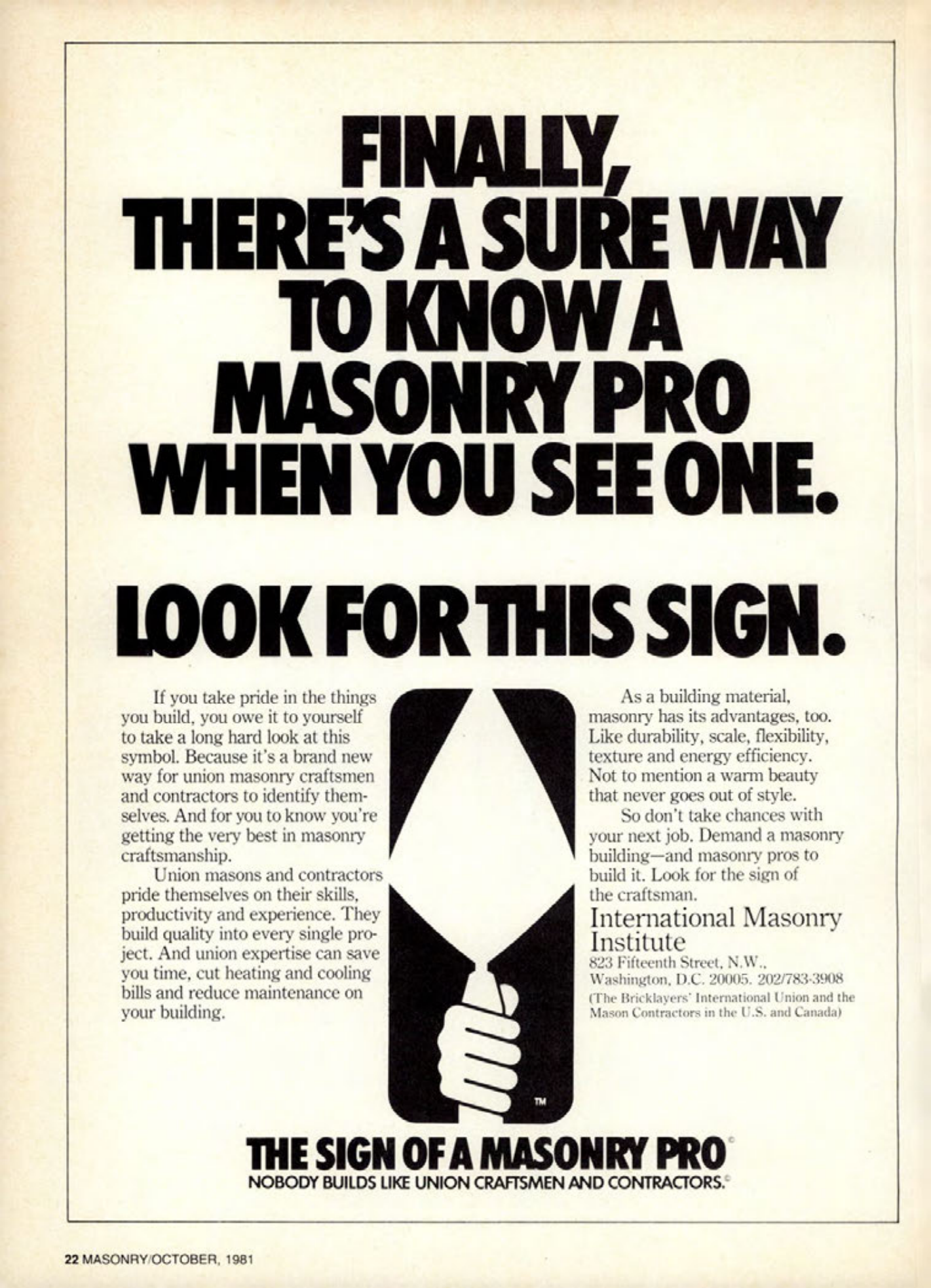 Masonry Magazine October 1981 Page. 20