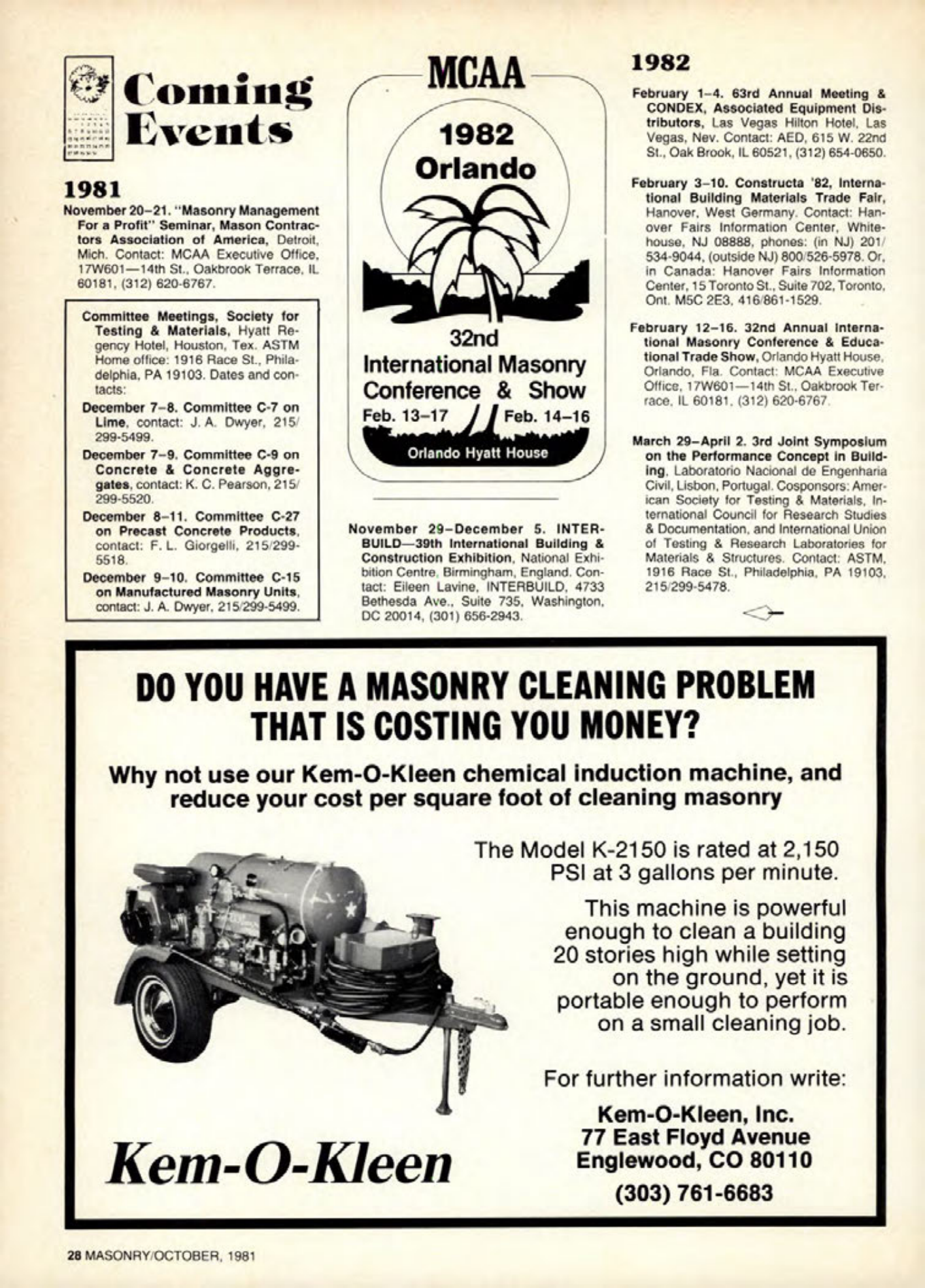 Masonry Magazine October 1981 Page. 24
