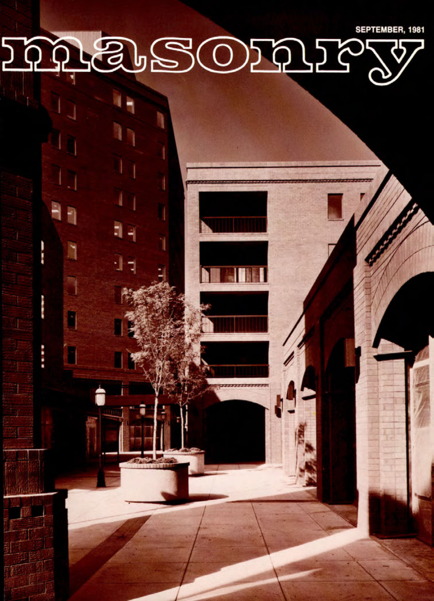 Masonry Magazine September 1981 Page. 1