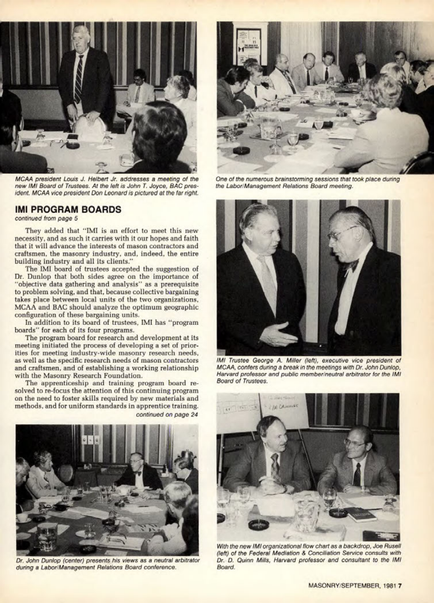 Masonry Magazine September 1981 Page. 7