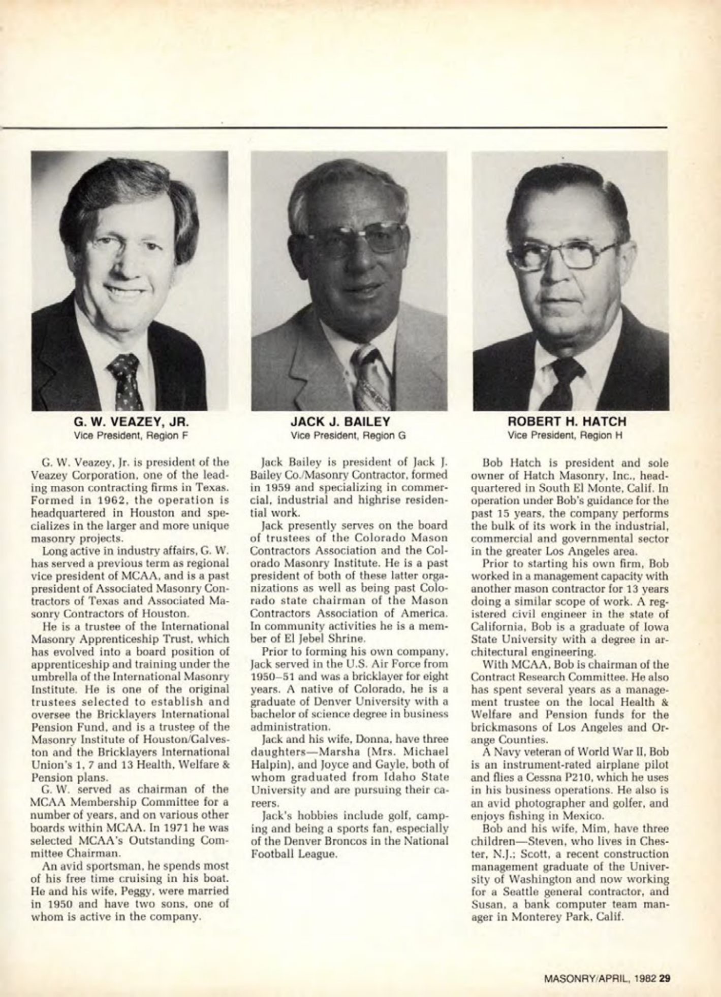 Masonry Magazine April 1982 Page. 29