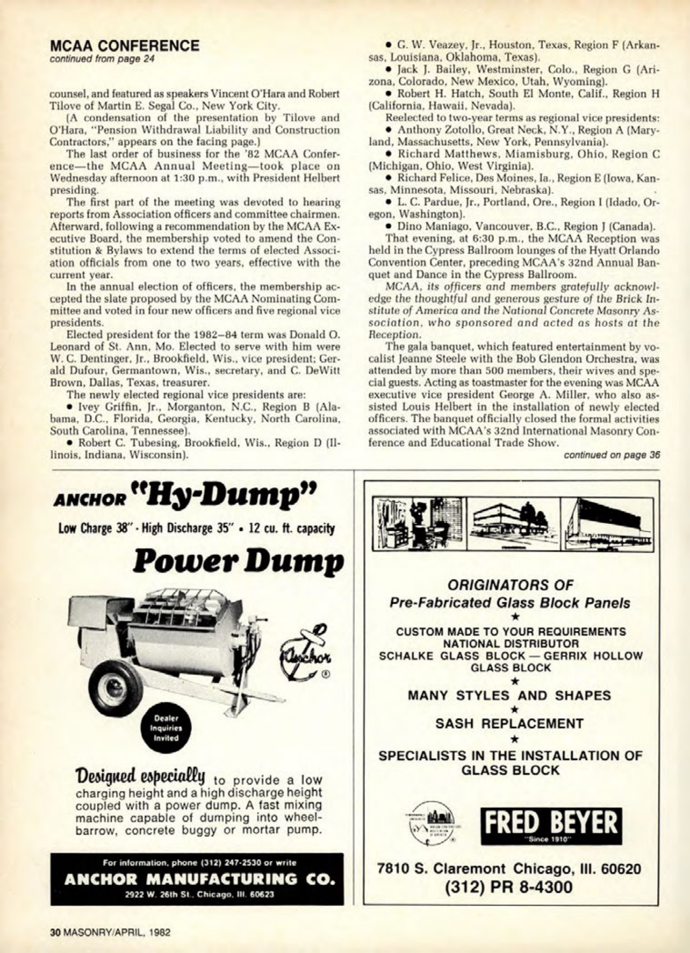 Masonry Magazine April 1982 Page. 30