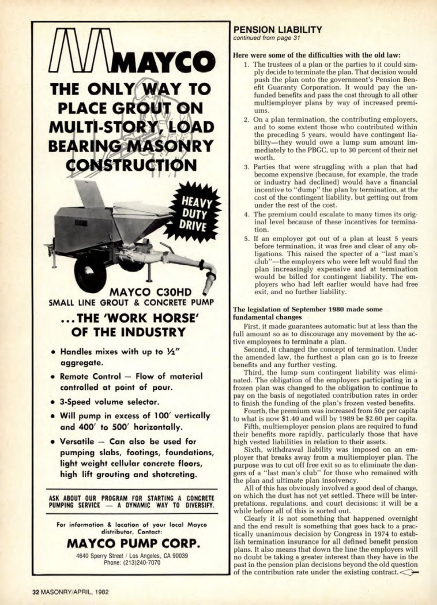 Masonry Magazine April 1982 Page. 32