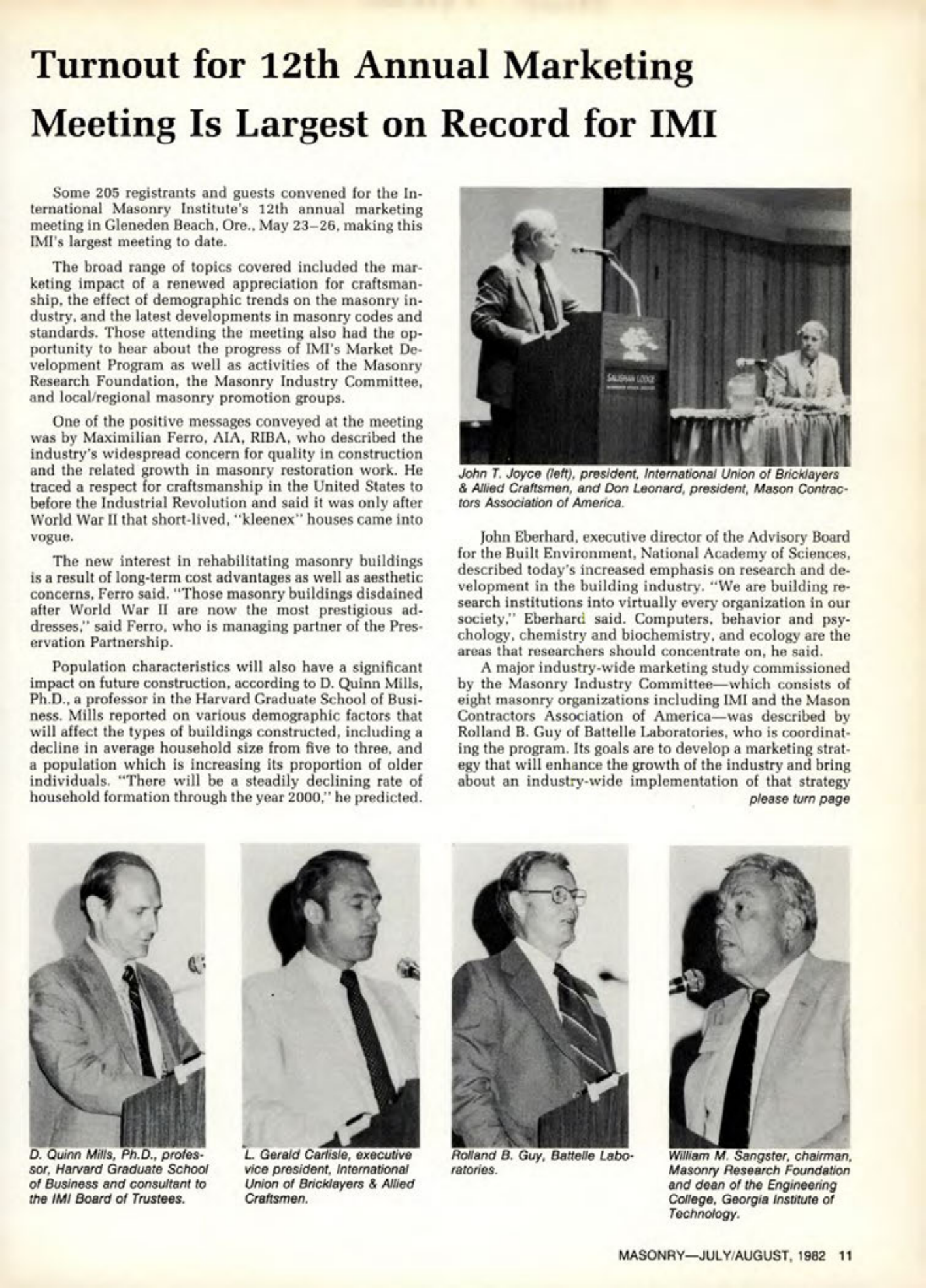 Masonry Magazine August 1982 Page. 11