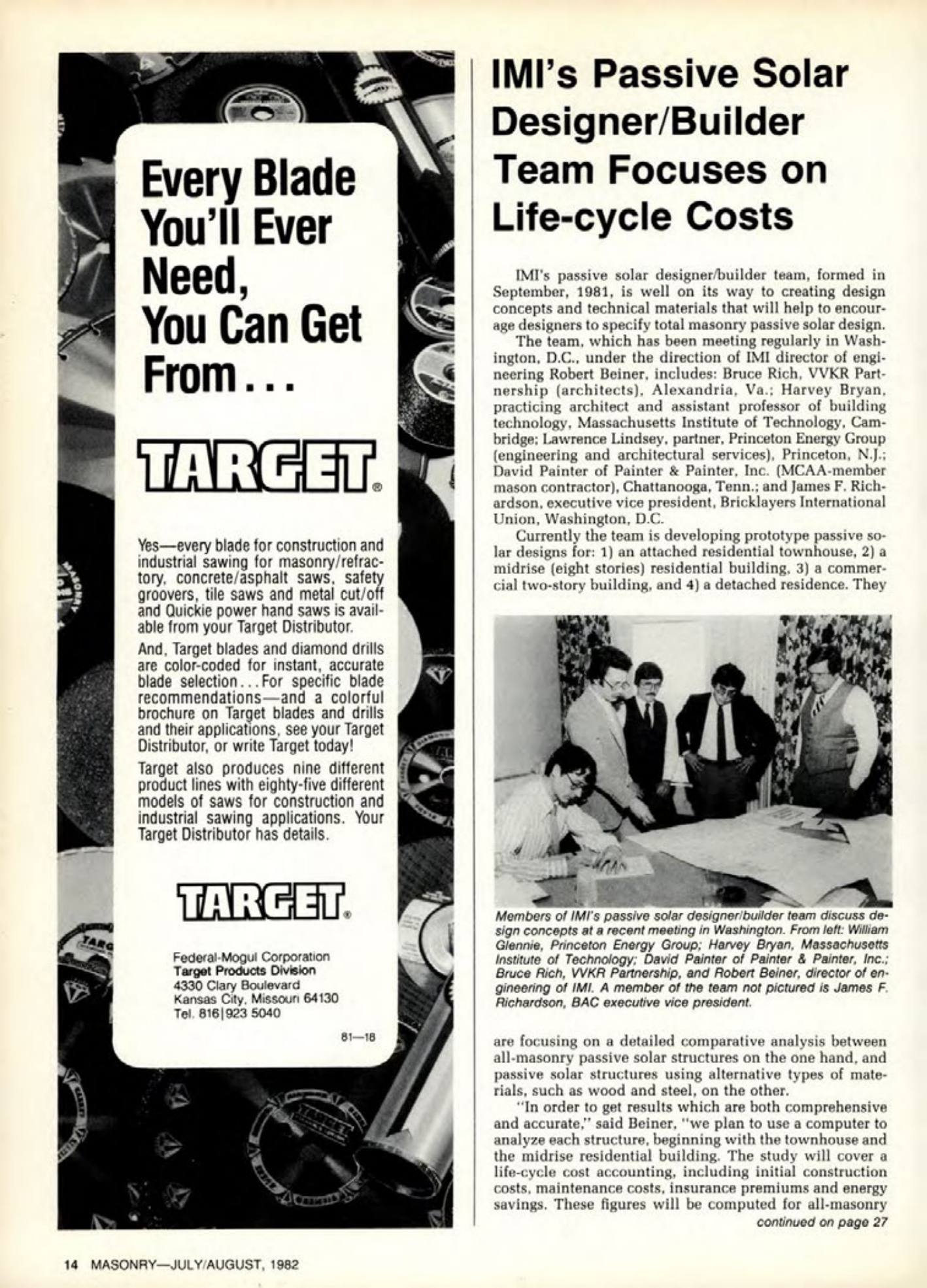Masonry Magazine August 1982 Page. 14