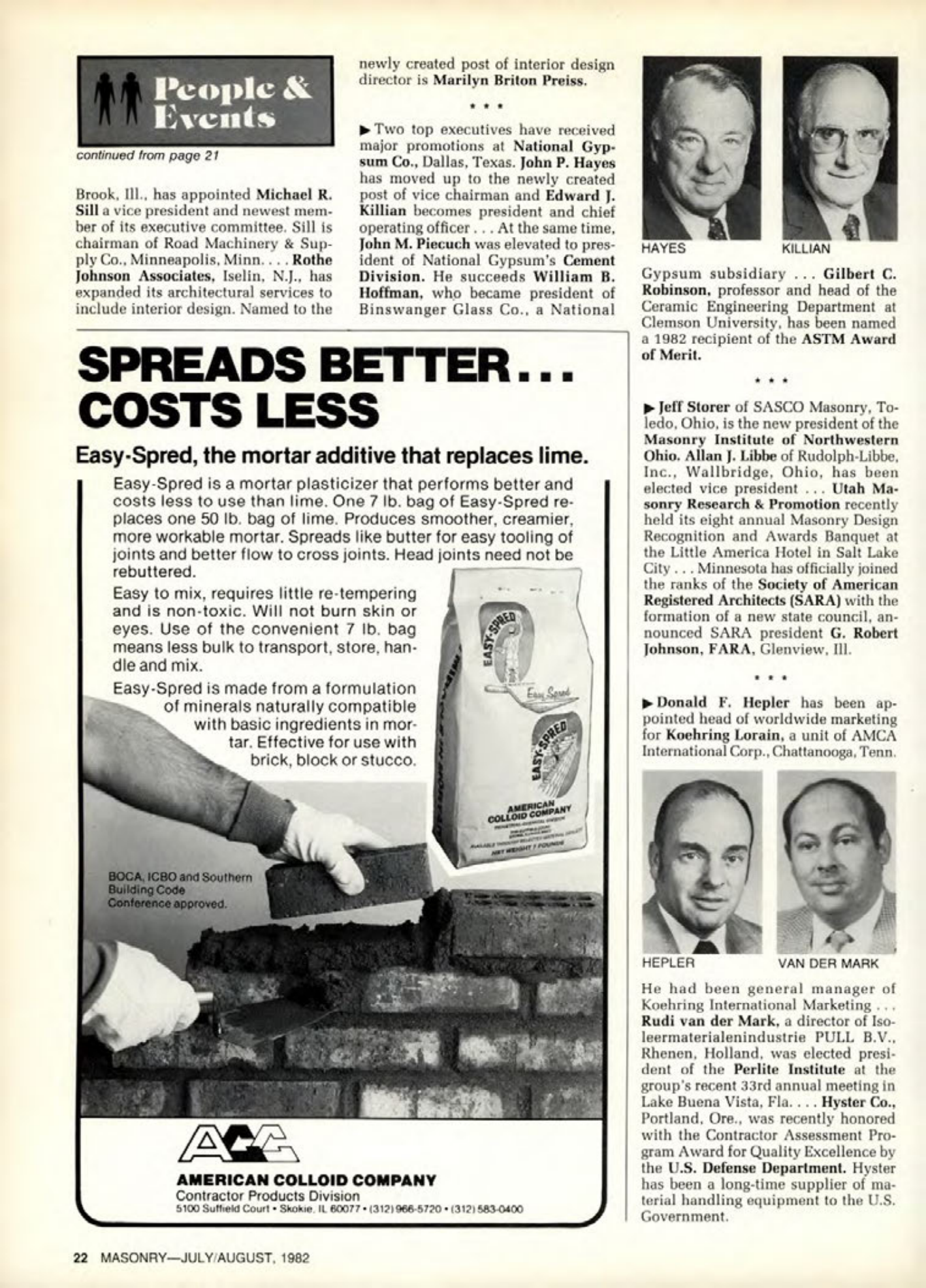 Masonry Magazine August 1982 Page. 20