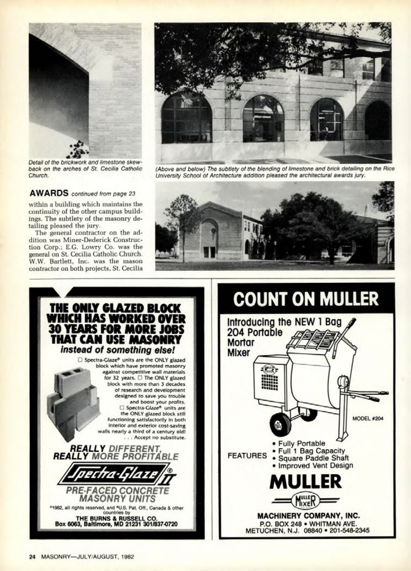 Masonry Magazine August 1982 Page. 22