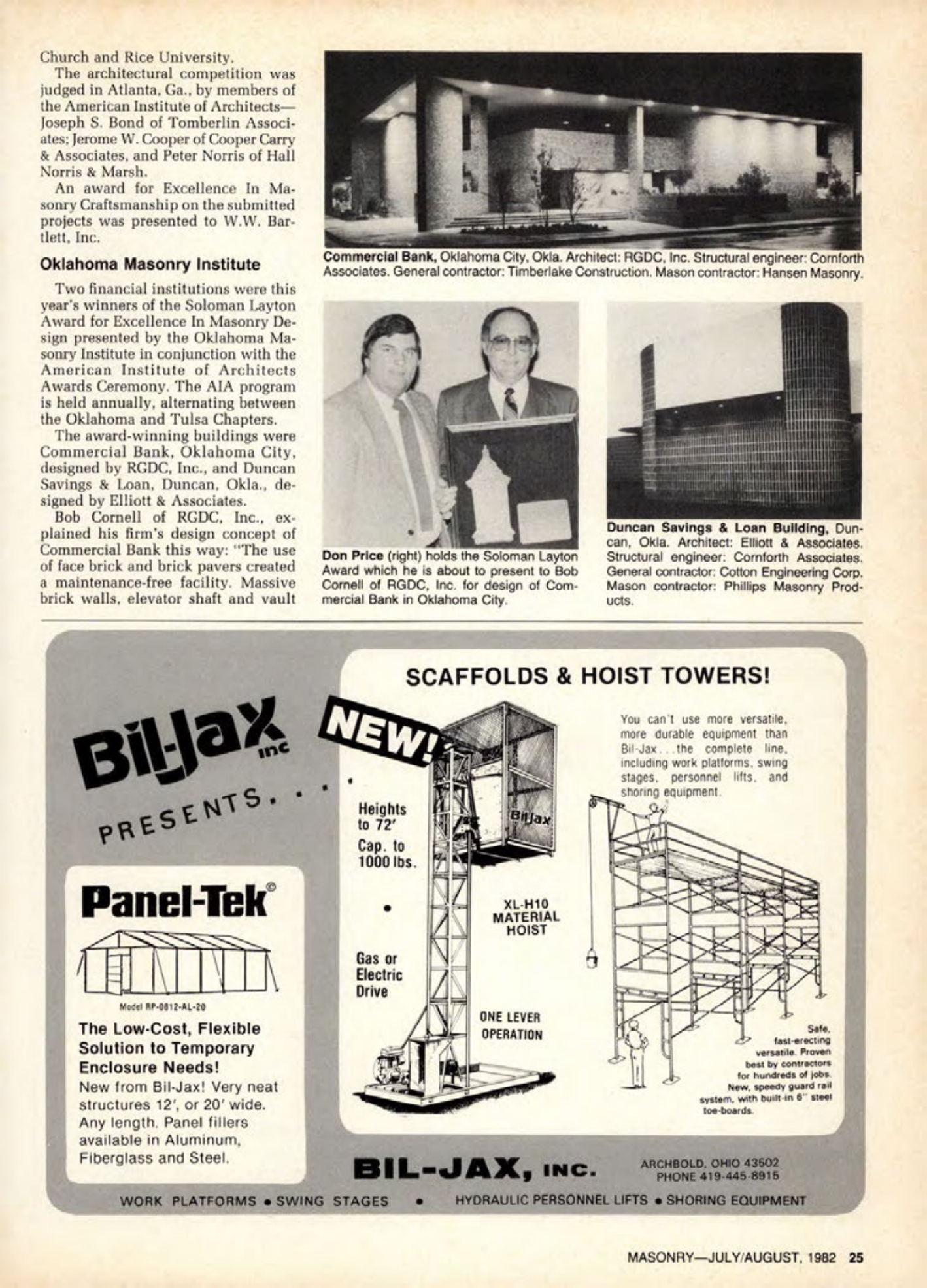 Masonry Magazine August 1982 Page. 23