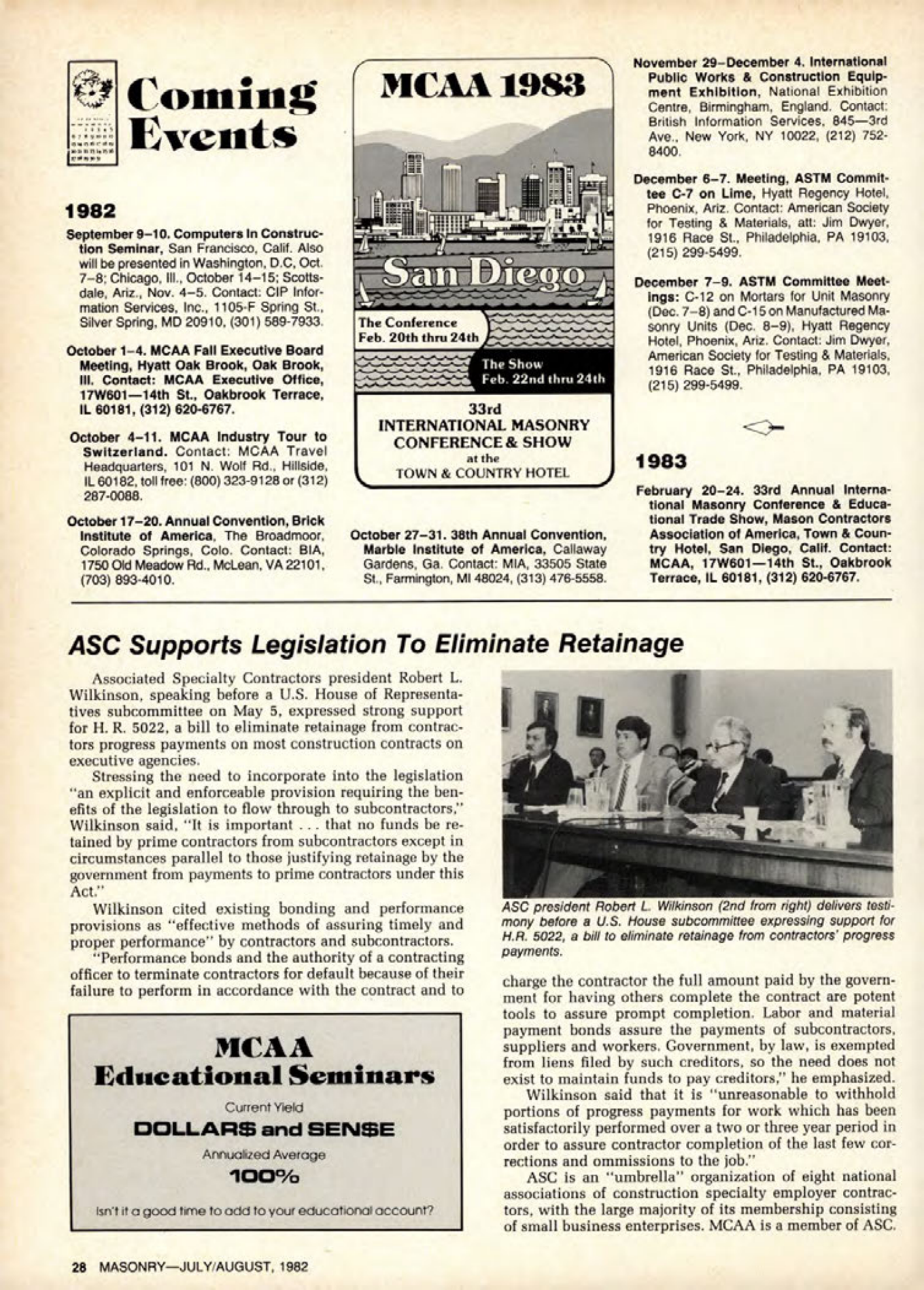 Masonry Magazine August 1982 Page. 26