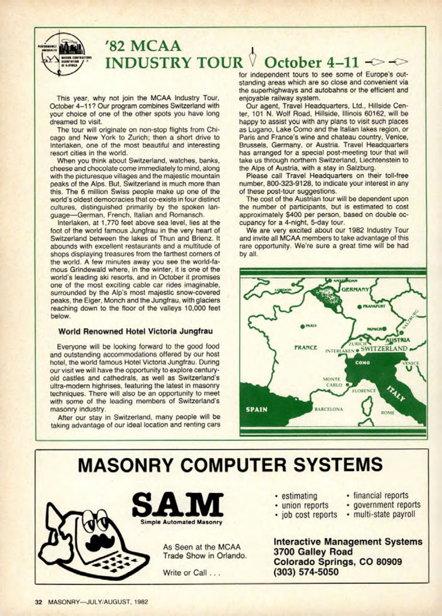 Masonry Magazine August 1982 Page. 30