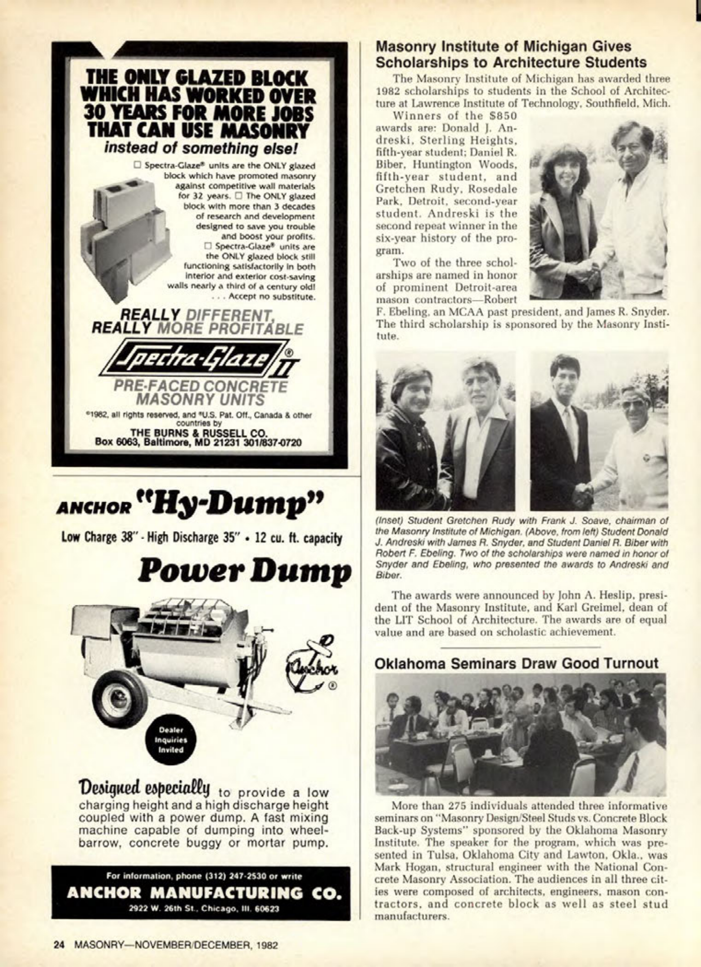 Masonry Magazine December 1982 Page. 24