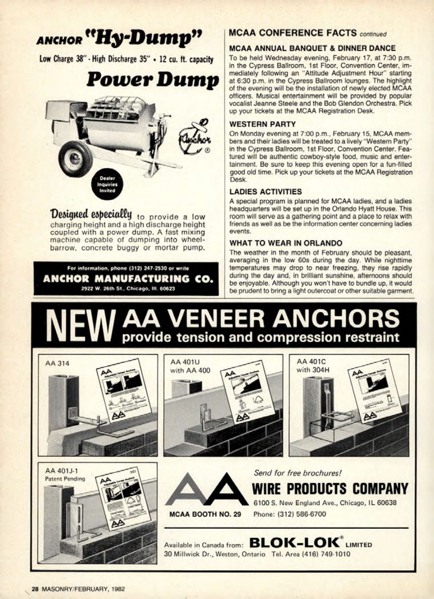 Masonry Magazine February 1982 Page. 28