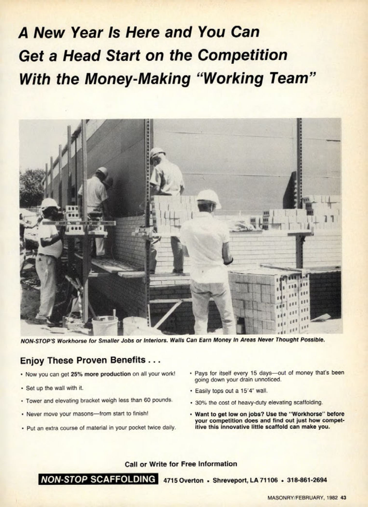 Masonry Magazine February 1982 Page. 43