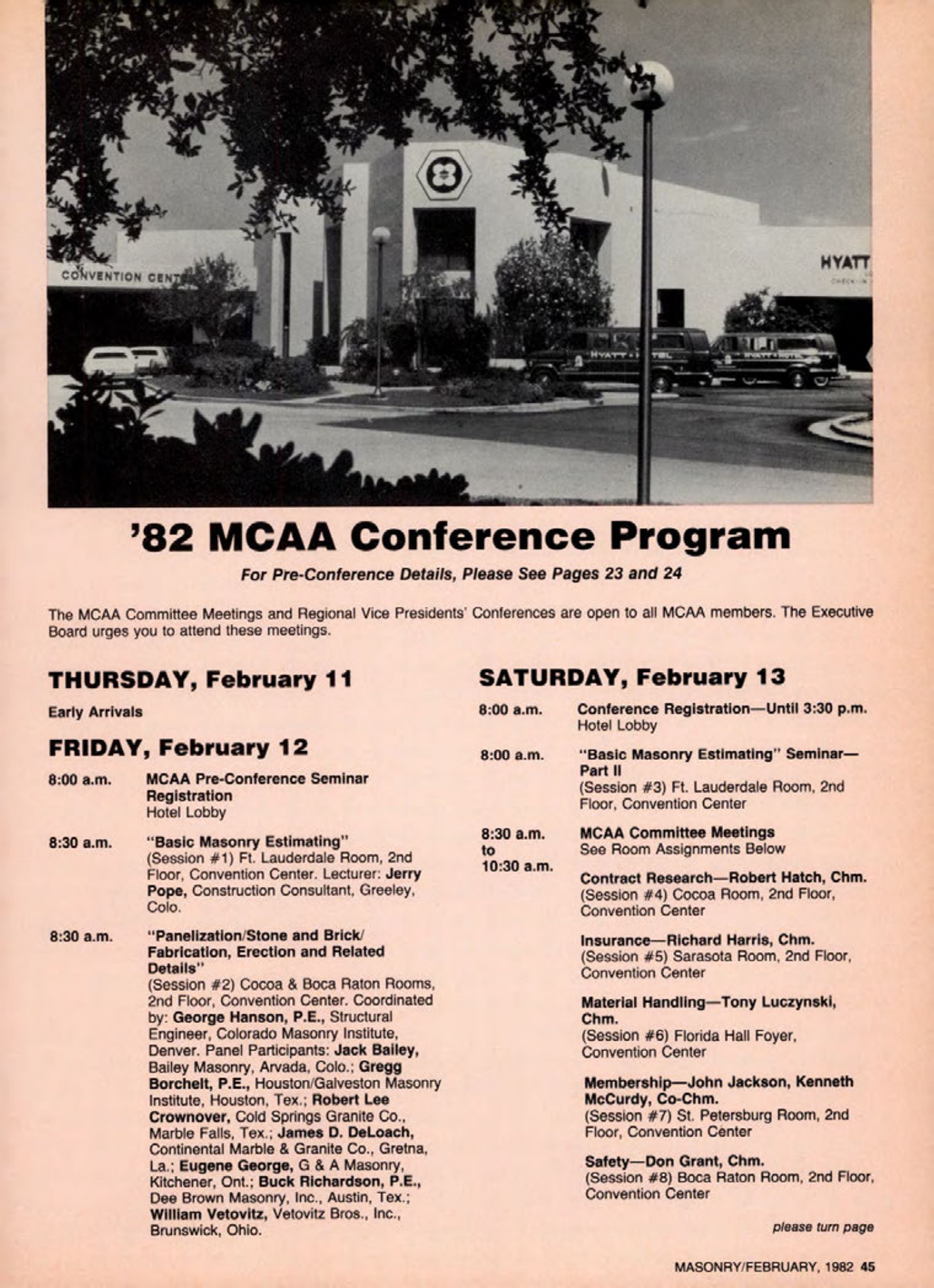Masonry Magazine February 1982 Page. 45