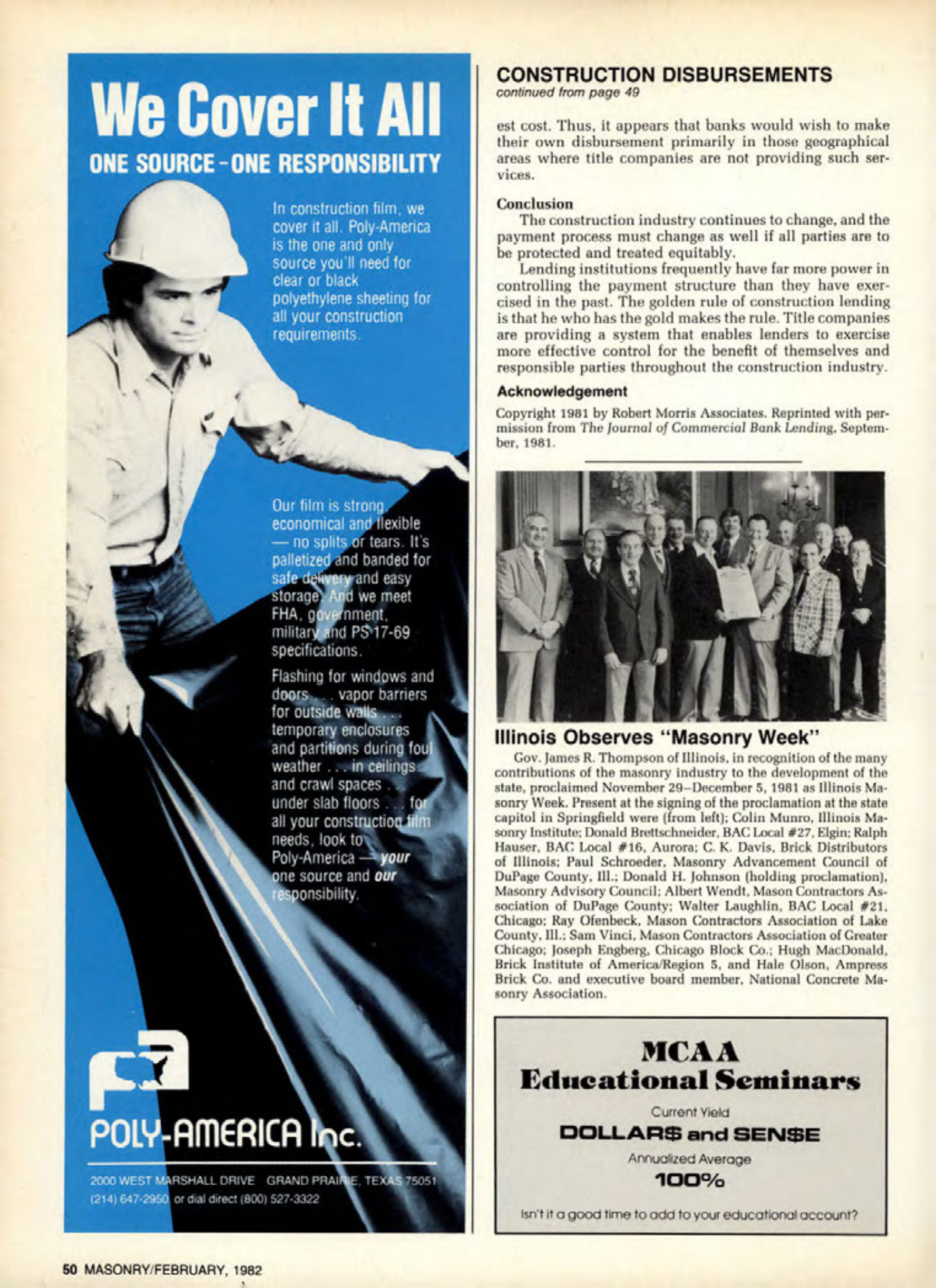 Masonry Magazine February 1982 Page. 50