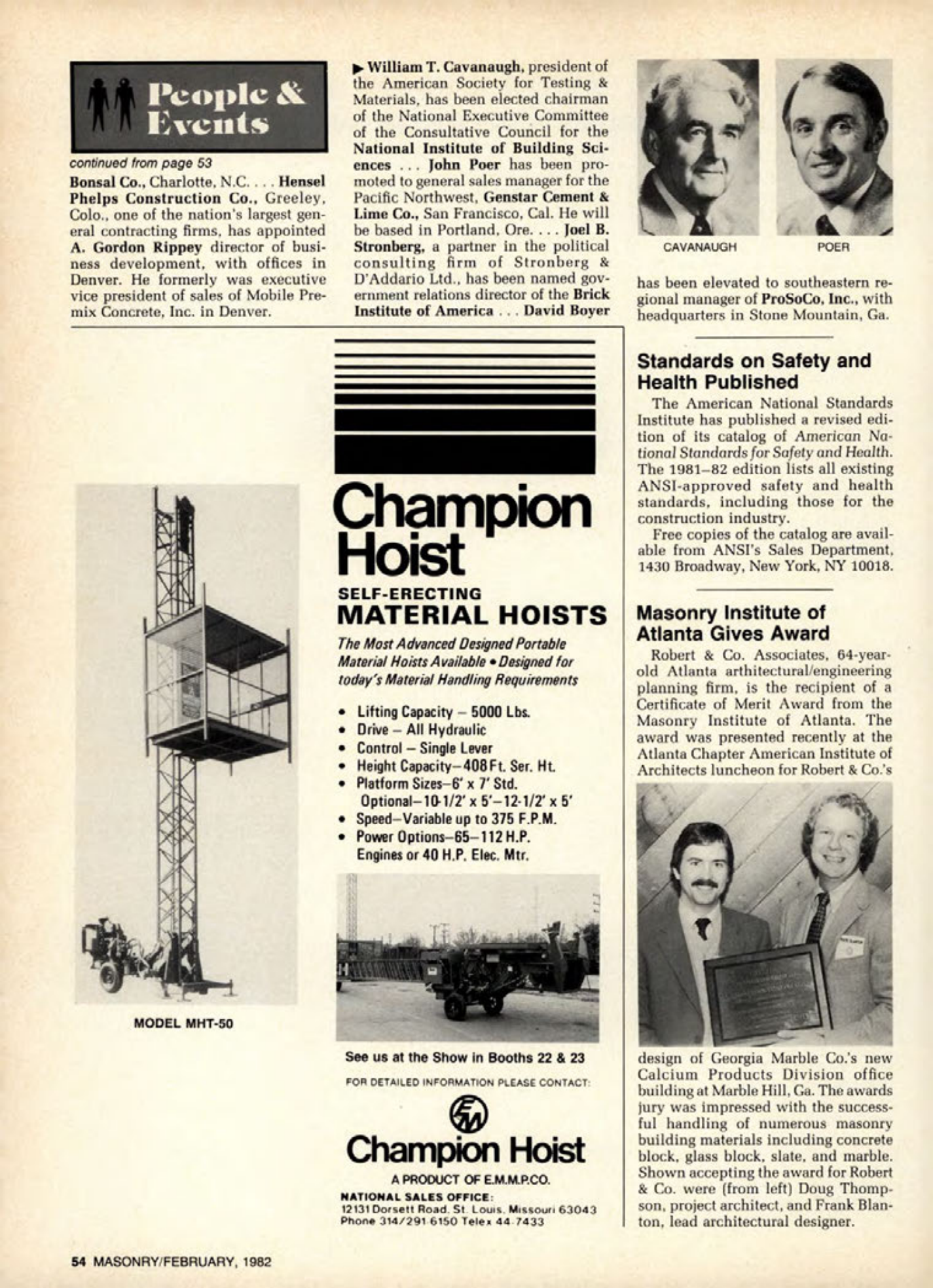 Masonry Magazine February 1982 Page. 54
