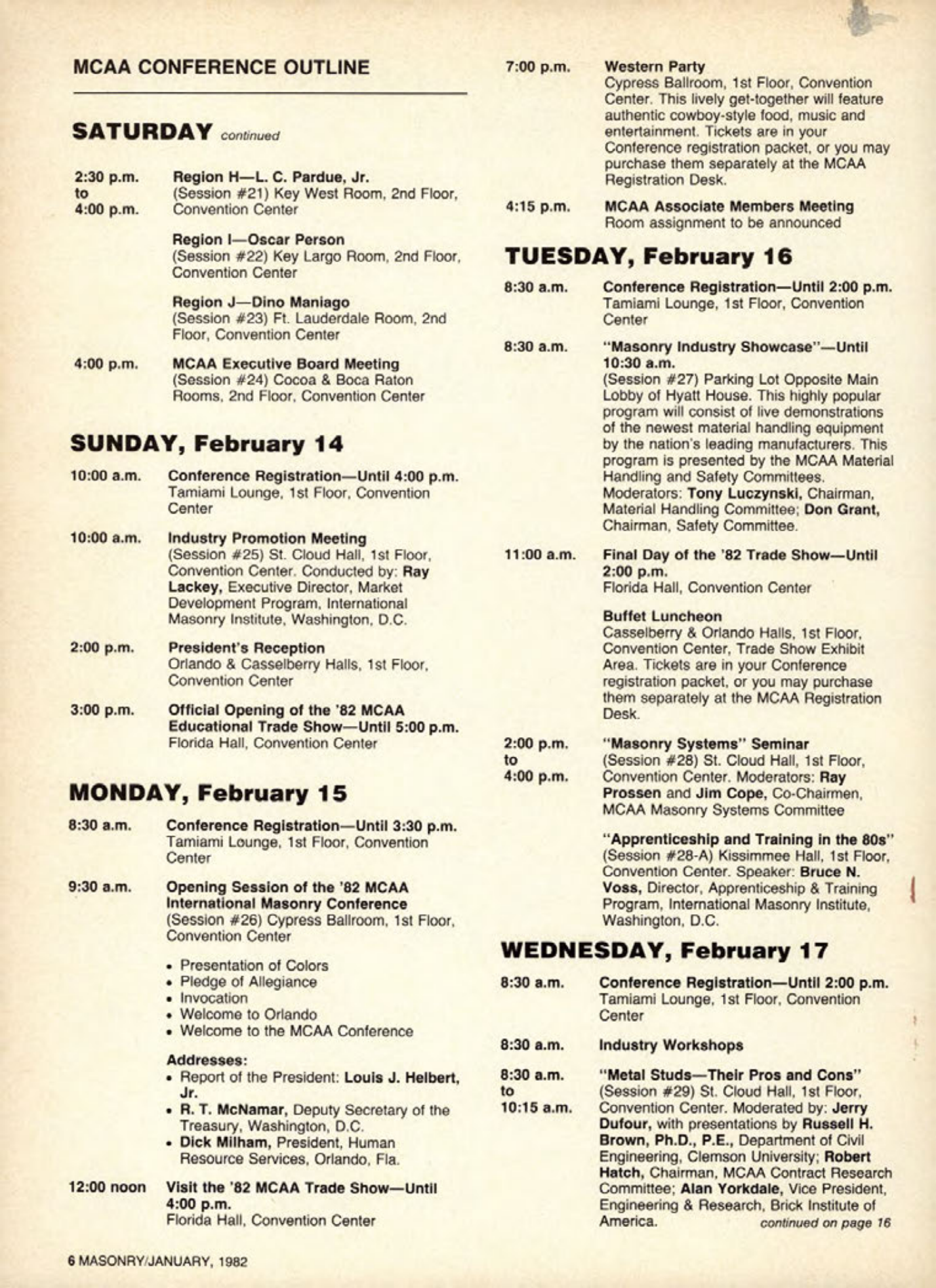 Masonry Magazine January 1982 Page. 6