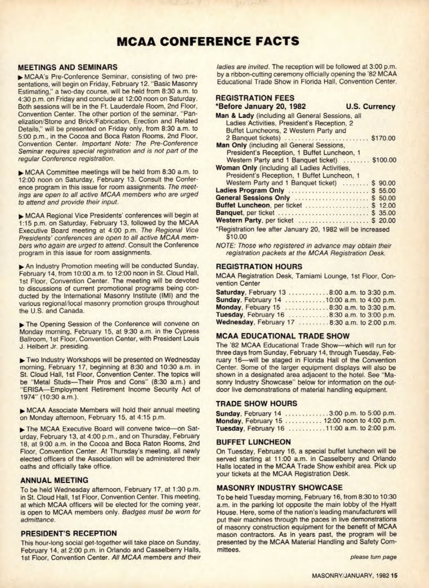Masonry Magazine January 1982 Page. 15