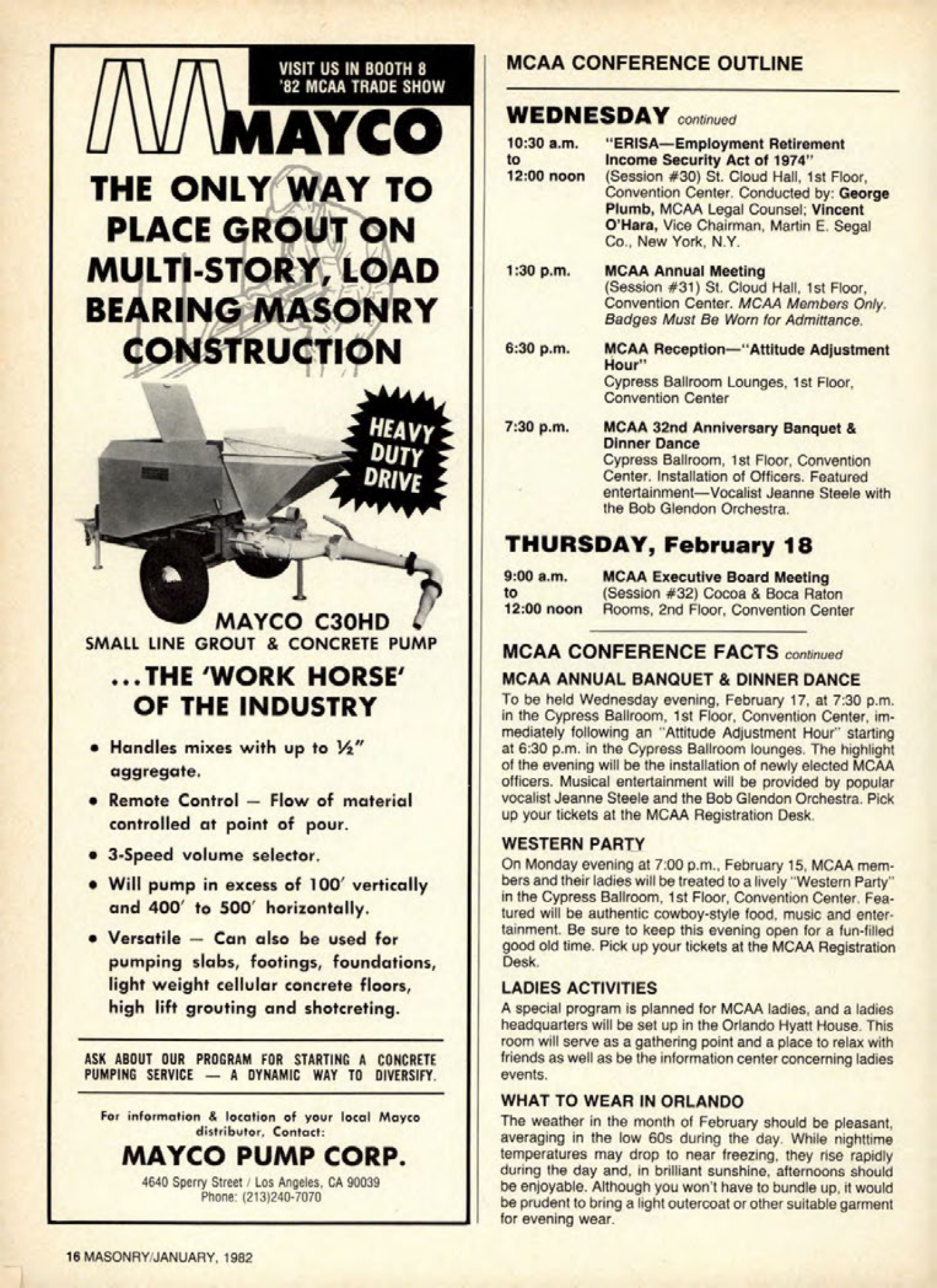 Masonry Magazine January 1982 Page. 16