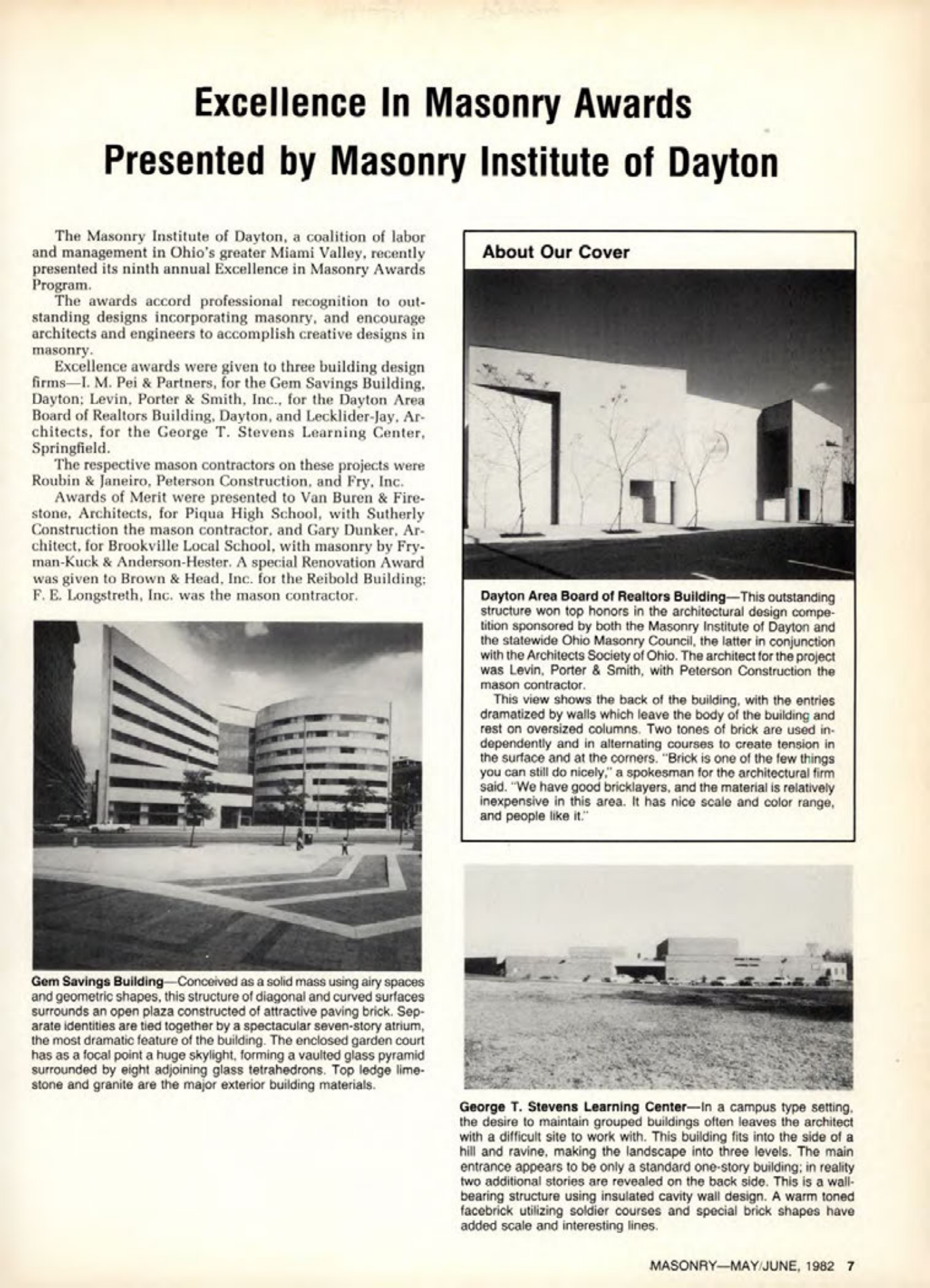 Masonry Magazine June 1982 Page. 7