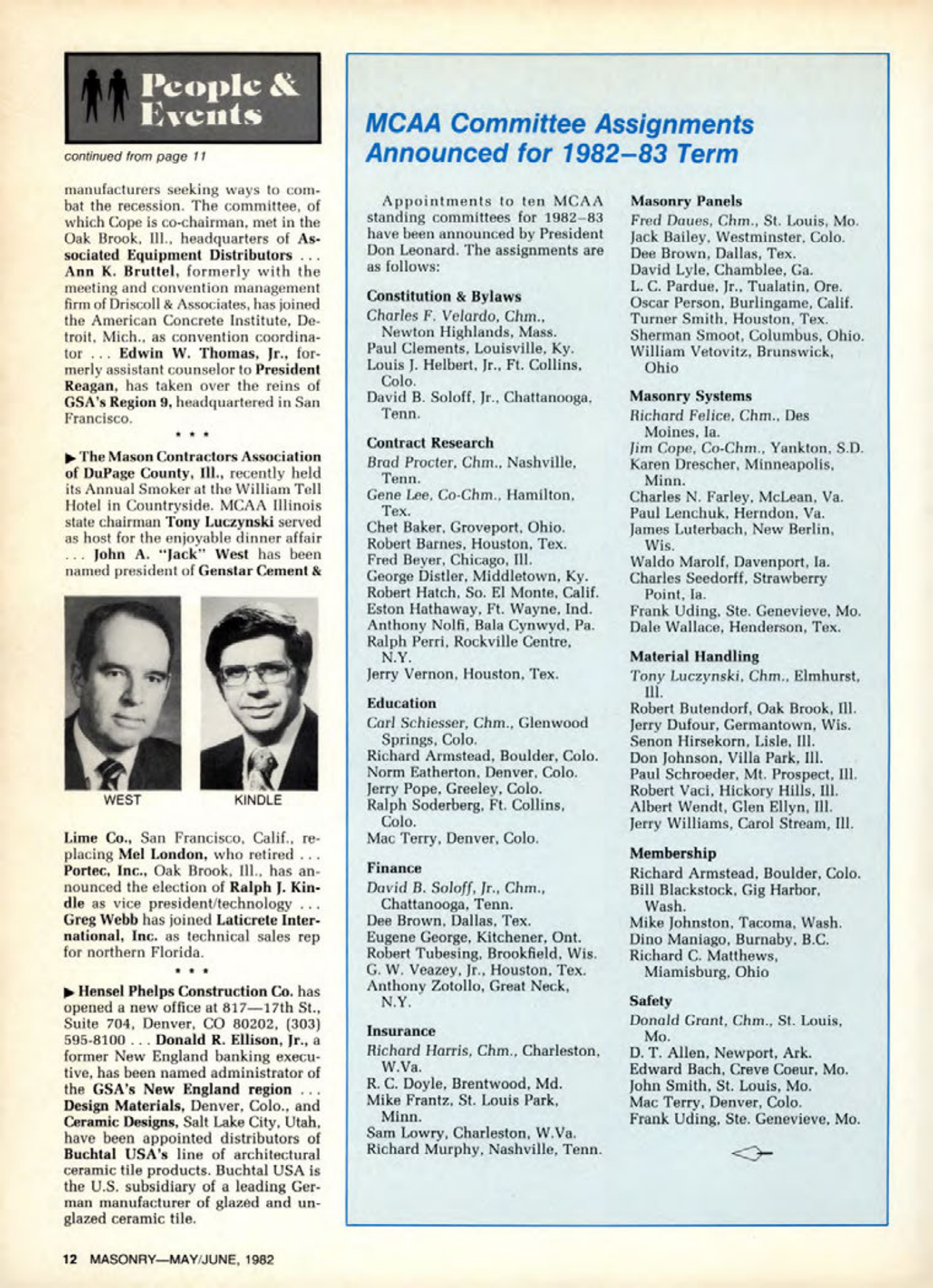 Masonry Magazine June 1982 Page. 12