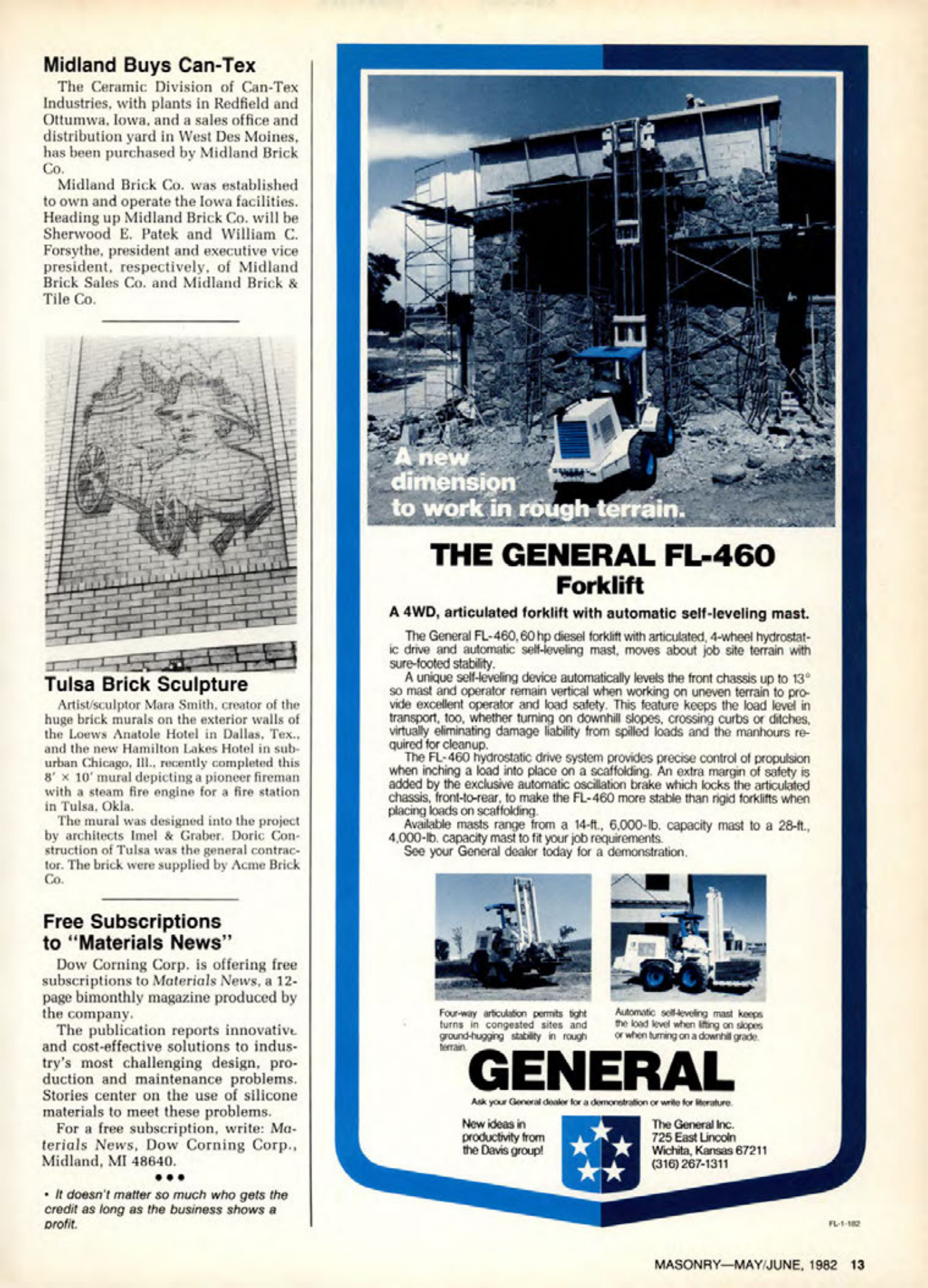 Masonry Magazine June 1982 Page. 13