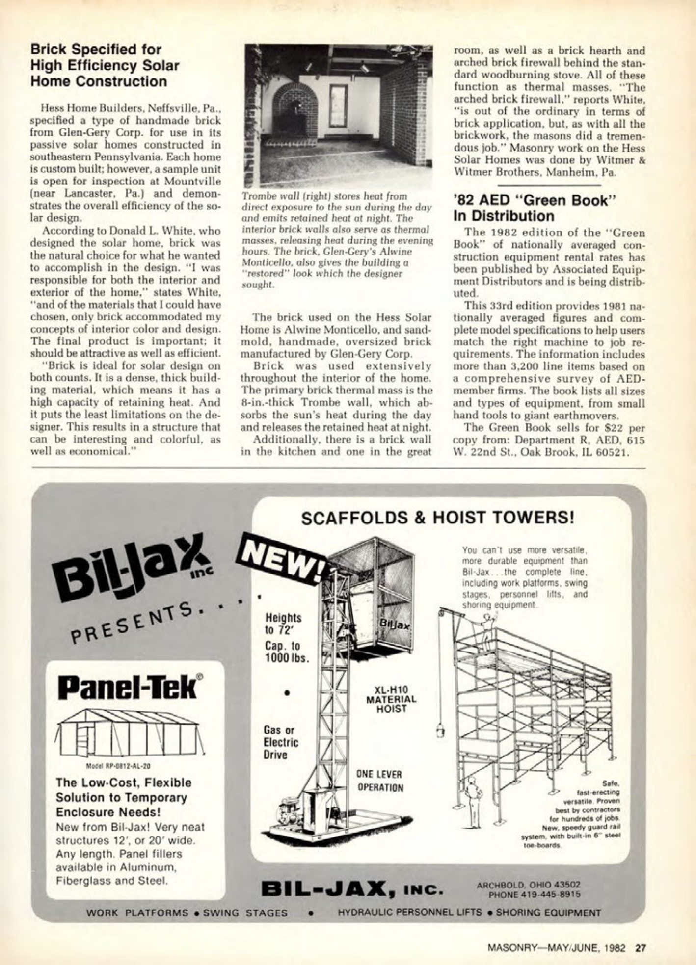 Masonry Magazine June 1982 Page. 25