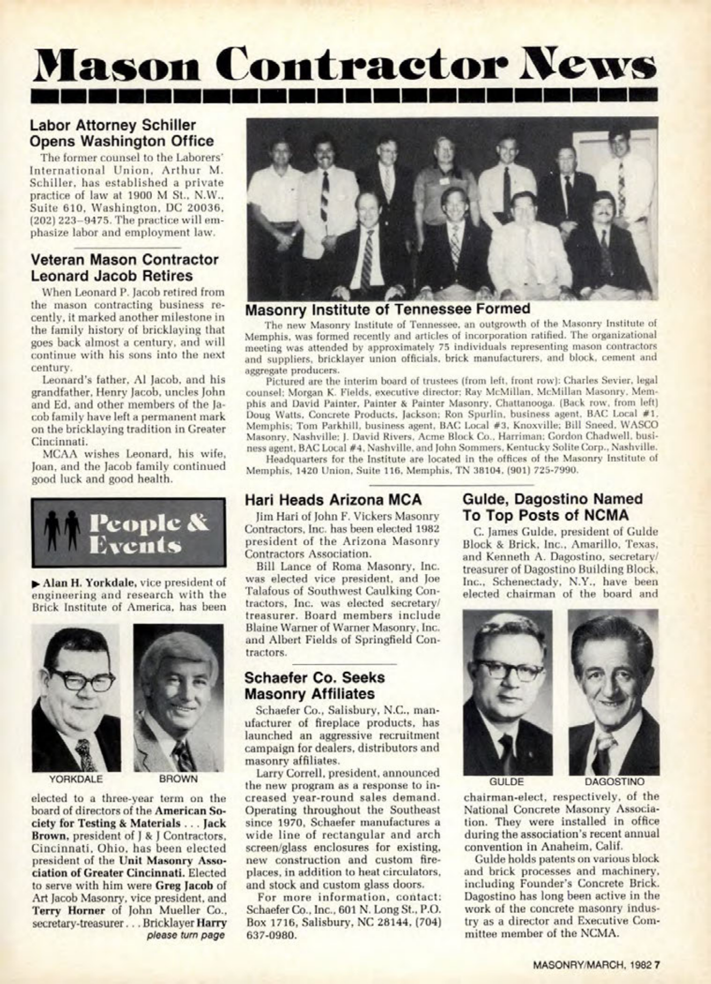 Masonry Magazine March 1982 Page. 7