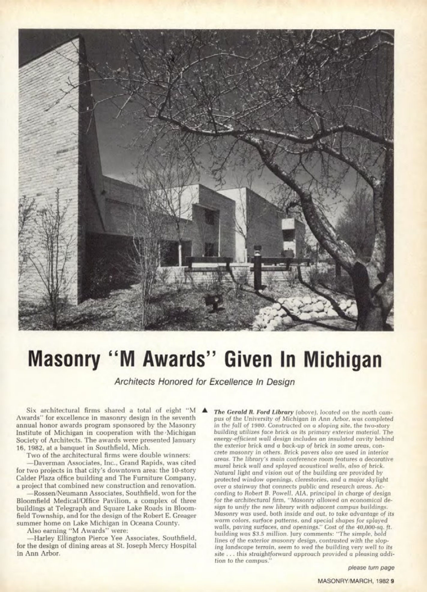 Masonry Magazine March 1982 Page. 9