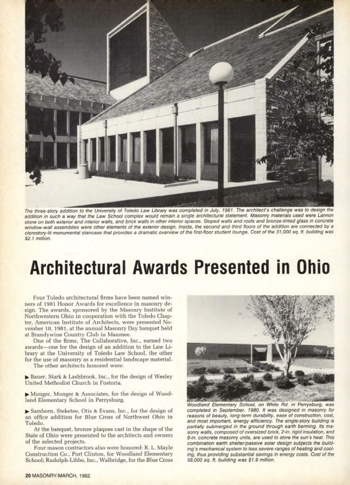 Masonry Magazine March 1982 Page. 20