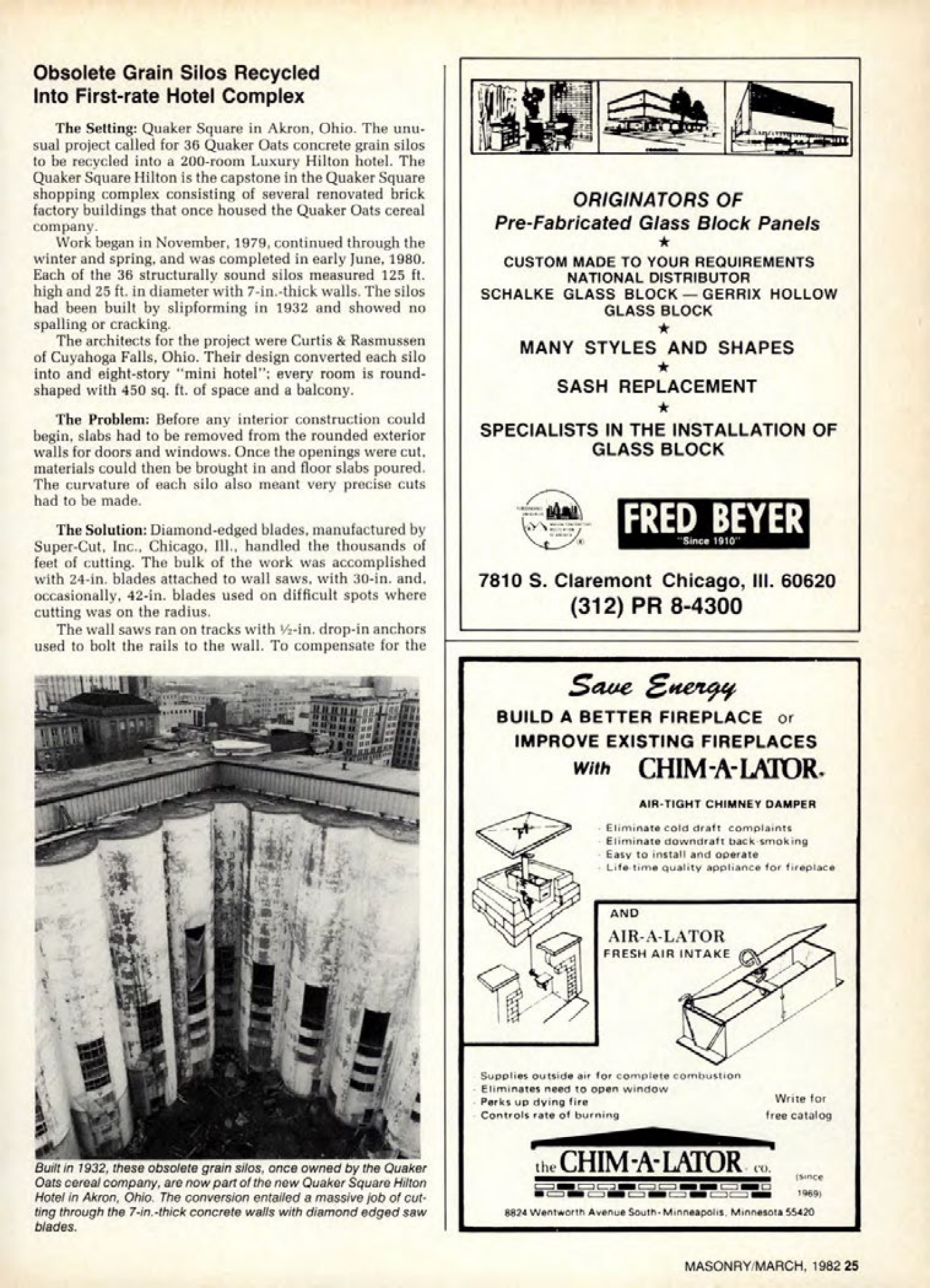 Masonry Magazine March 1982 Page. 25